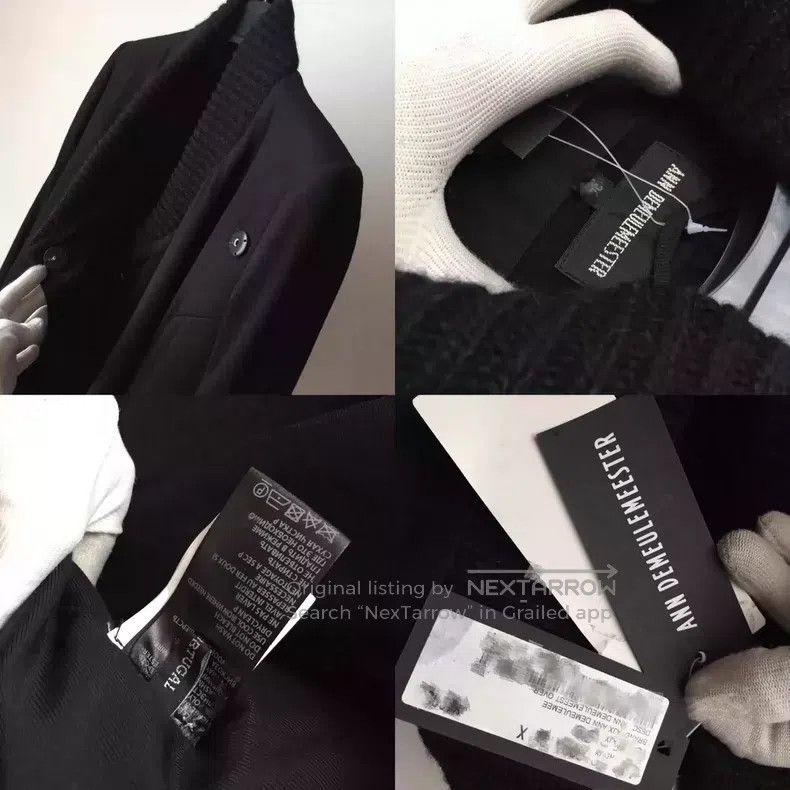 Ann Demeulemeester Ann Demeulemeester Size S wool collared outerwear for wome Size S / US 4 / IT 40 - 9 Thumbnail