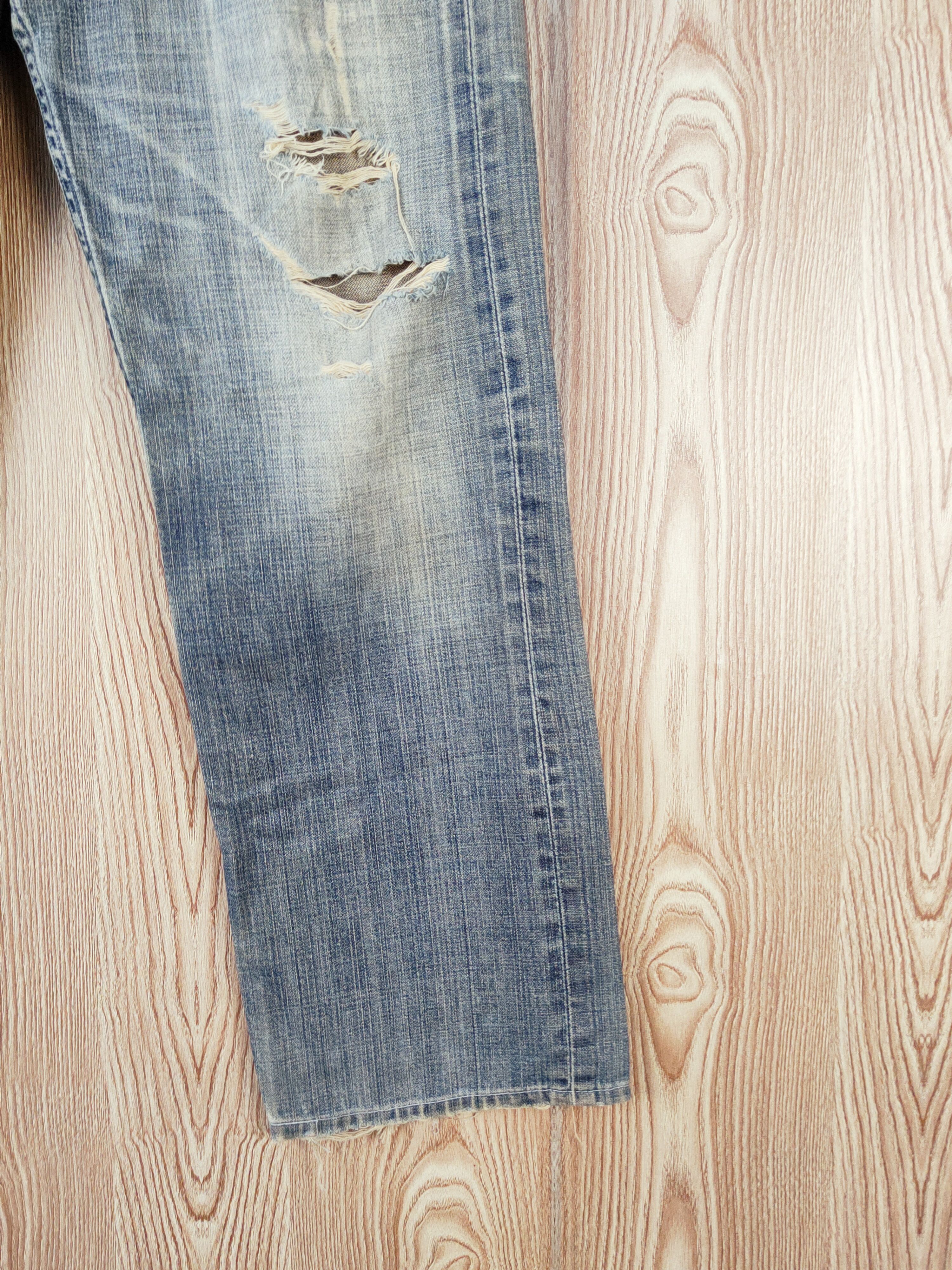 Japanese Brand 503 Levi's Dark Blue Faded Distressed Ripped Jeans #W511 Size US 30 / EU 46 - 6 Thumbnail