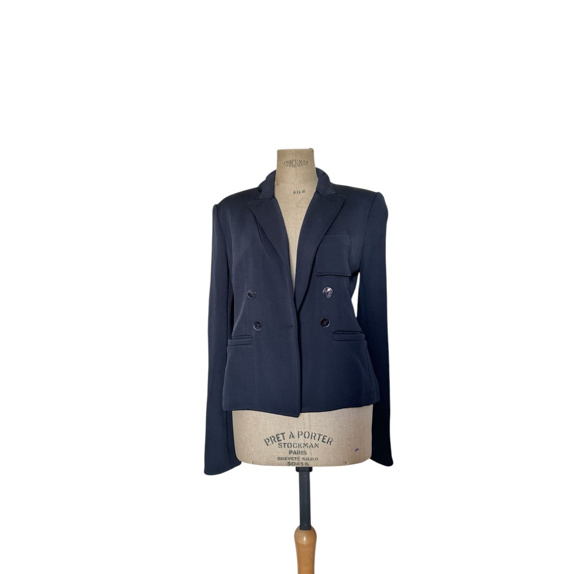 Tom Ford × Yves Saint Laurent Tom Ford Heavy Navy Blazer Jacket Size L / US 10 / IT 46 - 1 Thumbnail