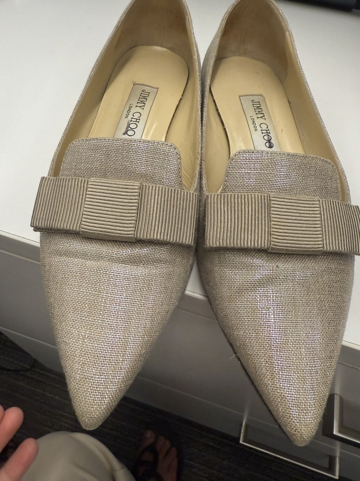 Jimmy Choo Jimmy choo women flat with bow Size US 7 / IT 37 - 15 Thumbnail
