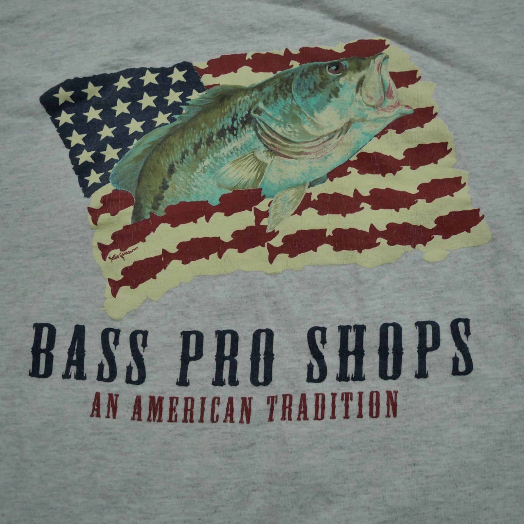 Bass Pro Shops VINTAGE Bass Pro Shop T Shirt Mens L Grey United States Fishing Y2K Size US L / EU 52-54 / 3 - 2 Thumbnail