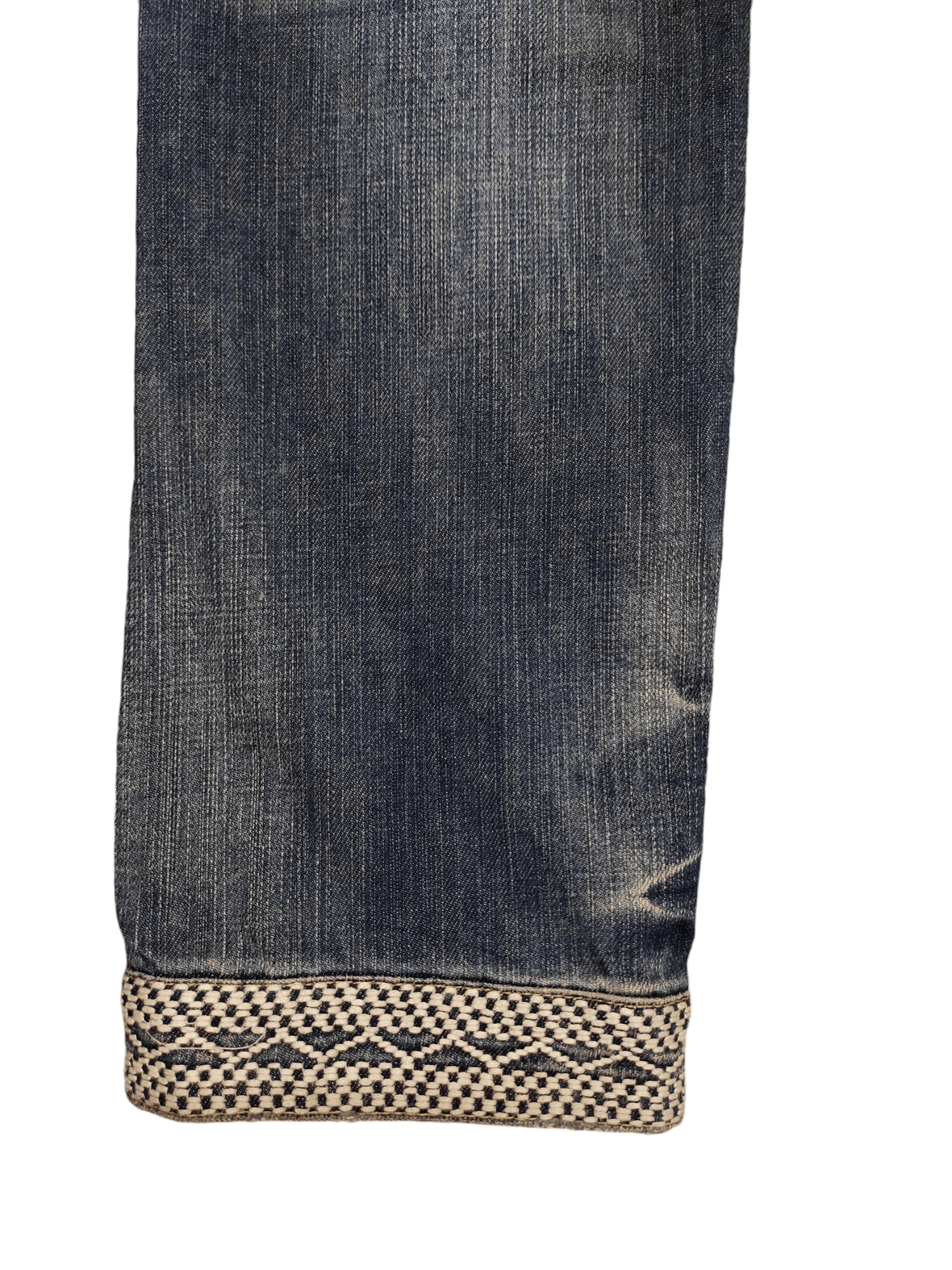 Morgan Homme Vintage Morgan Homme Japan sashiko Embroider Distress Jeans Size US 30 / EU 46 - 15 Thumbnail