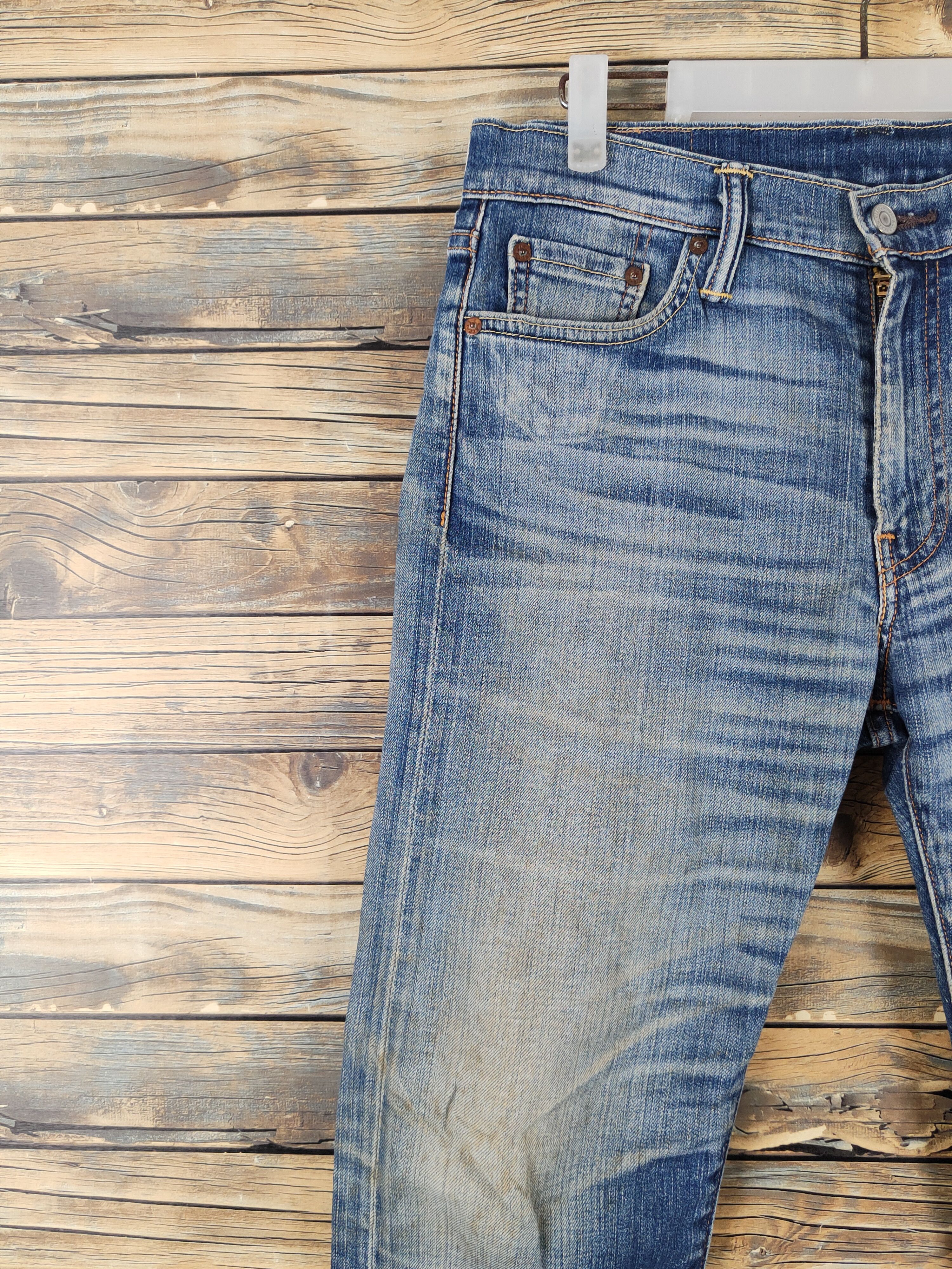 Levi's Levi's Blue Distressed Ripped Jeans #W1036 Size US 31 - 3 Thumbnail