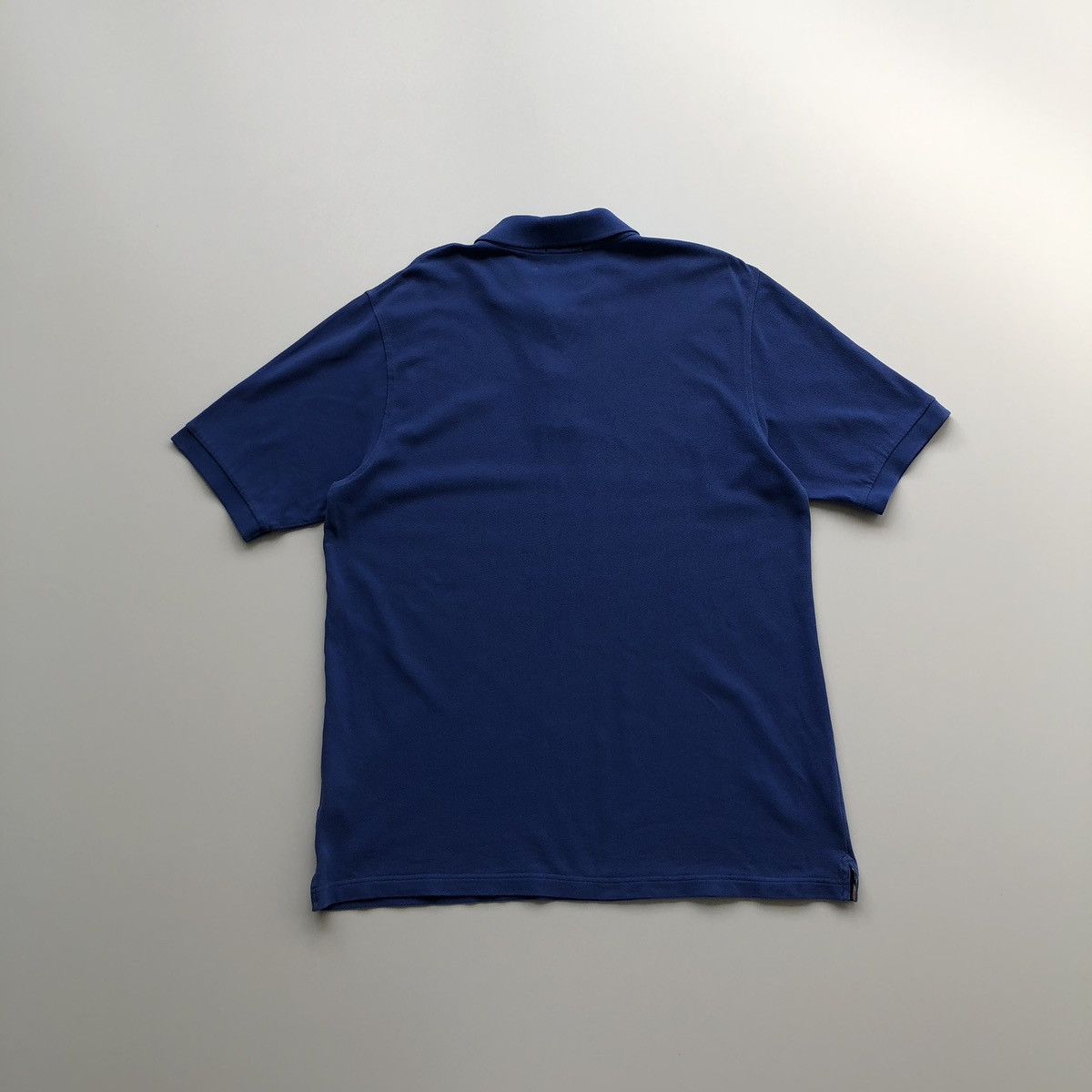 Burberry Burberry London Nova Check Cotton Pique Polo Shirt Blue Size US L / EU 52-54 / 3 - 3 Thumbnail