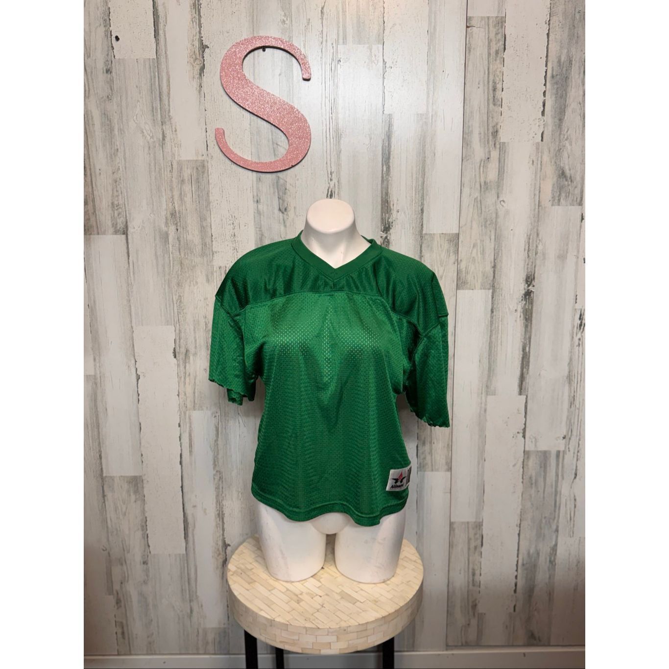 Other Alleson Athletic Green Mesh Football Jersey | Youth L/XL Fits Women’s Small Size S / US 4 / IT 40 - 1 Thumbnail