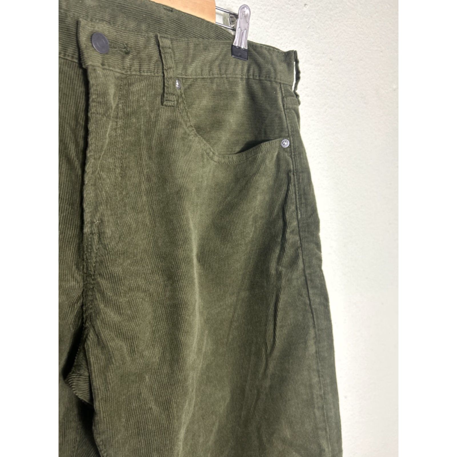 Gap Gap Slim Corduroy Pants Army Jacket Green Mens Size 36x34 Straight Size US 36 / EU 52 - 5 Thumbnail