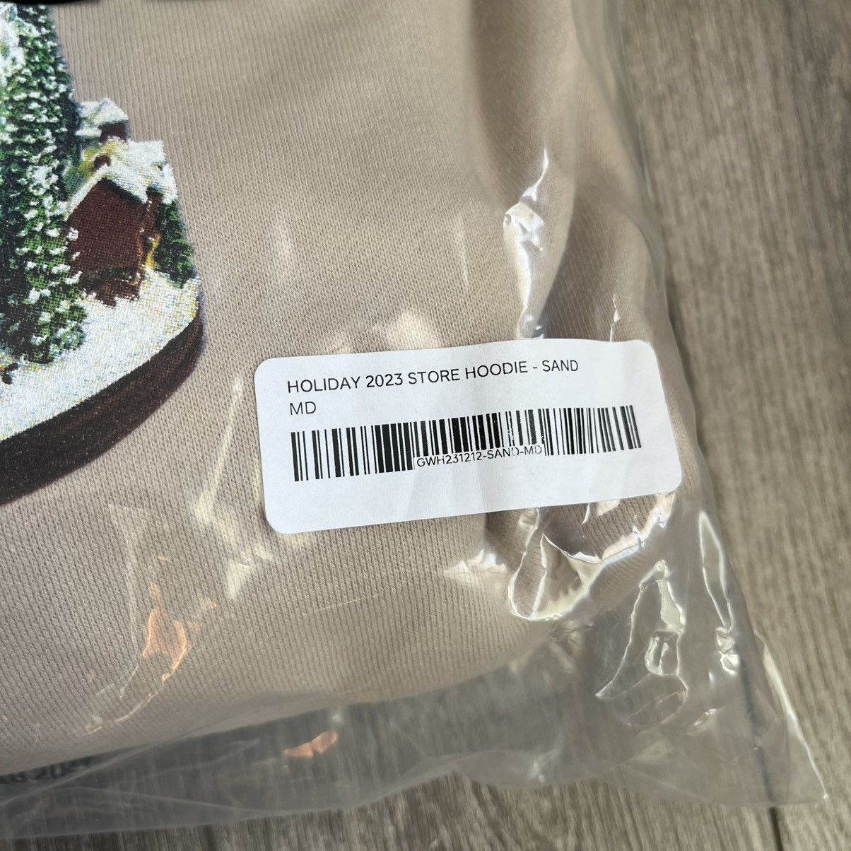 Golf Wang × Tyler The Creator New Golf Wang Holiday Store 2023 Snowglobe Hoodie Sand Sz M Size US M / EU 48-50 / 2 - 2 Thumbnail
