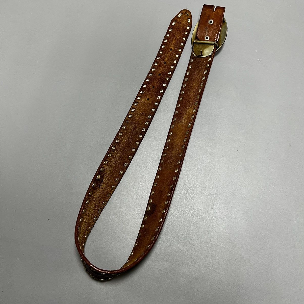 Cowboy Equipment × Japanese Brand × Vintage Leather belt vintage y2k cowboy buckle Size ONE SIZE - 11 Thumbnail