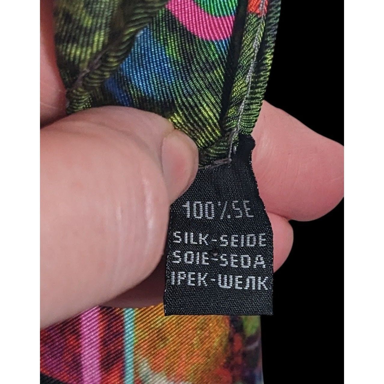 Other Lorenzo Vittani Bright Rainbow Abstract Square Scarf Size ONE SIZE - 5 Thumbnail