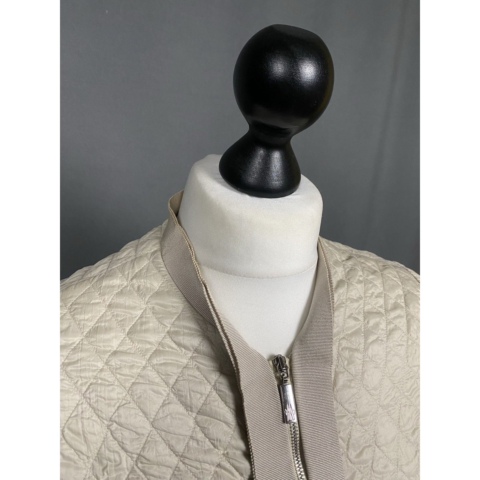 Moncler Moncler Eliane Giubbotto Women's Beige Quilted Jacket Size 0 Size XS / US 0-2 / IT 36-38 - 6 Thumbnail