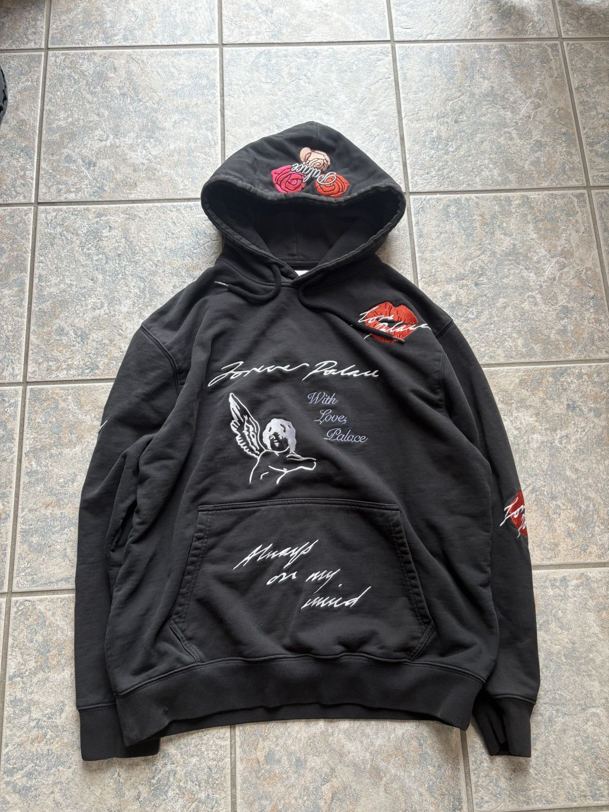 Palace Palace Big Ben Hoodie Black L | Grailed