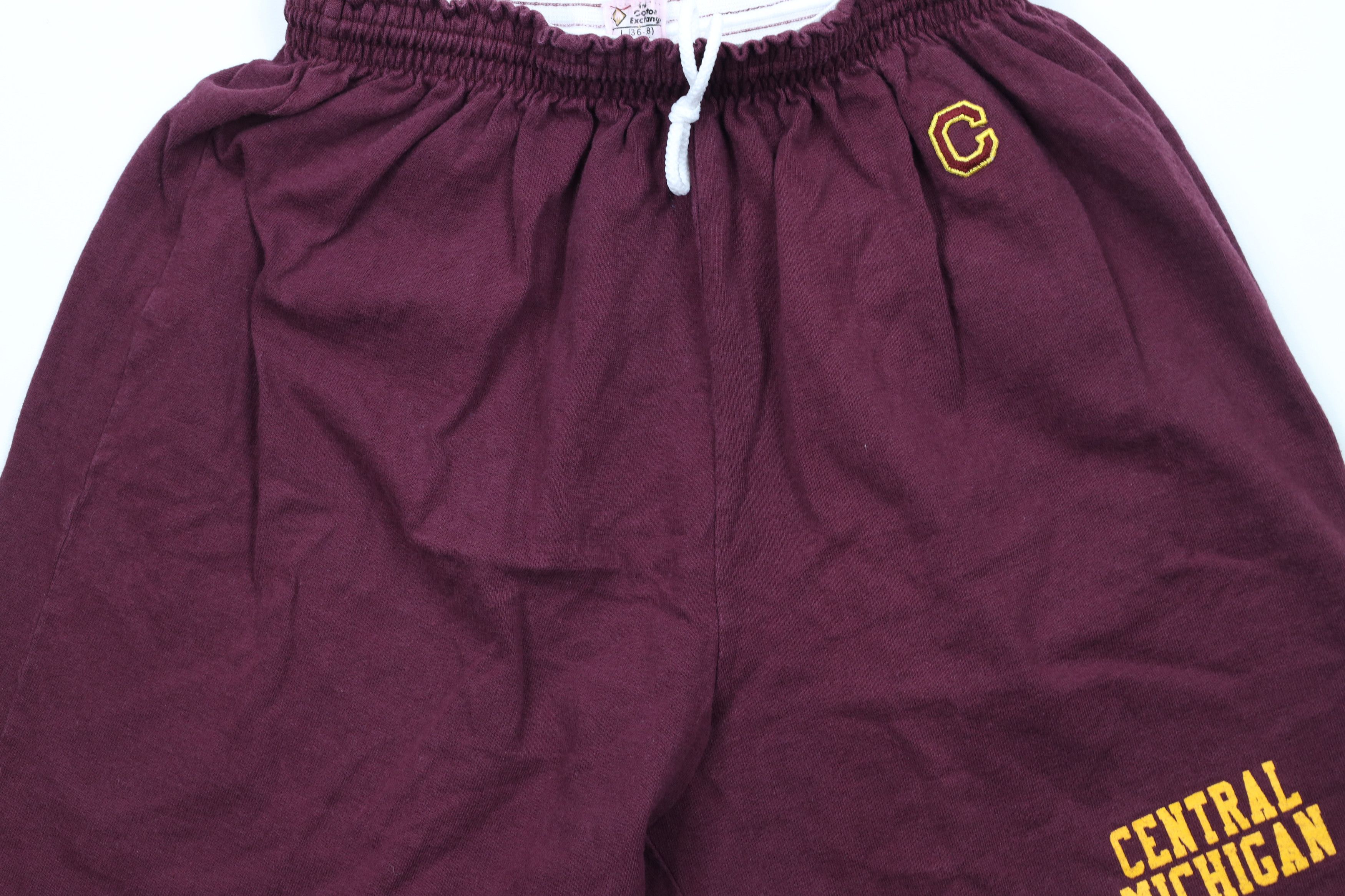 Vintage Vintage 90s Central Michigan University Shorts Cotton USA Size US 34 / EU 50 - 3 Thumbnail