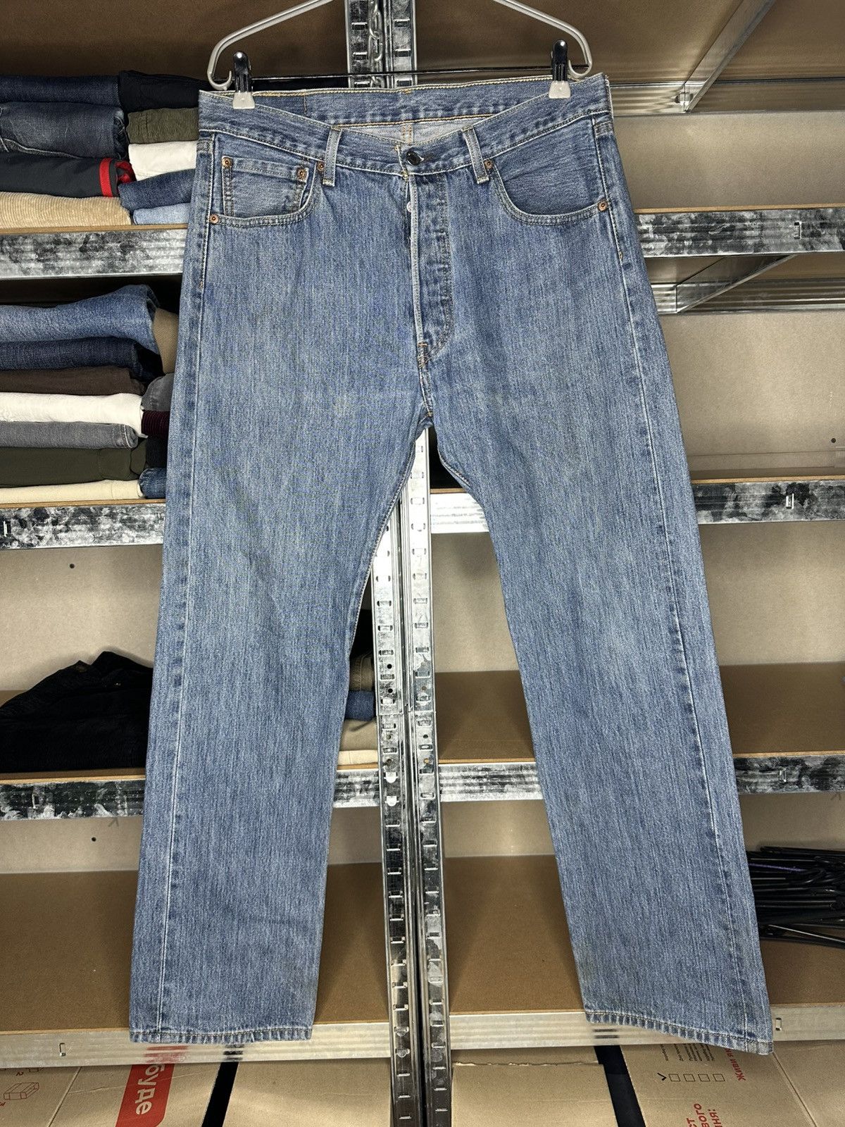 Levi's Levi’s 501 Blue Jeans W34 L32 Straight Vintage Denim Pants Size US 34 / EU 50 - 1 Thumbnail