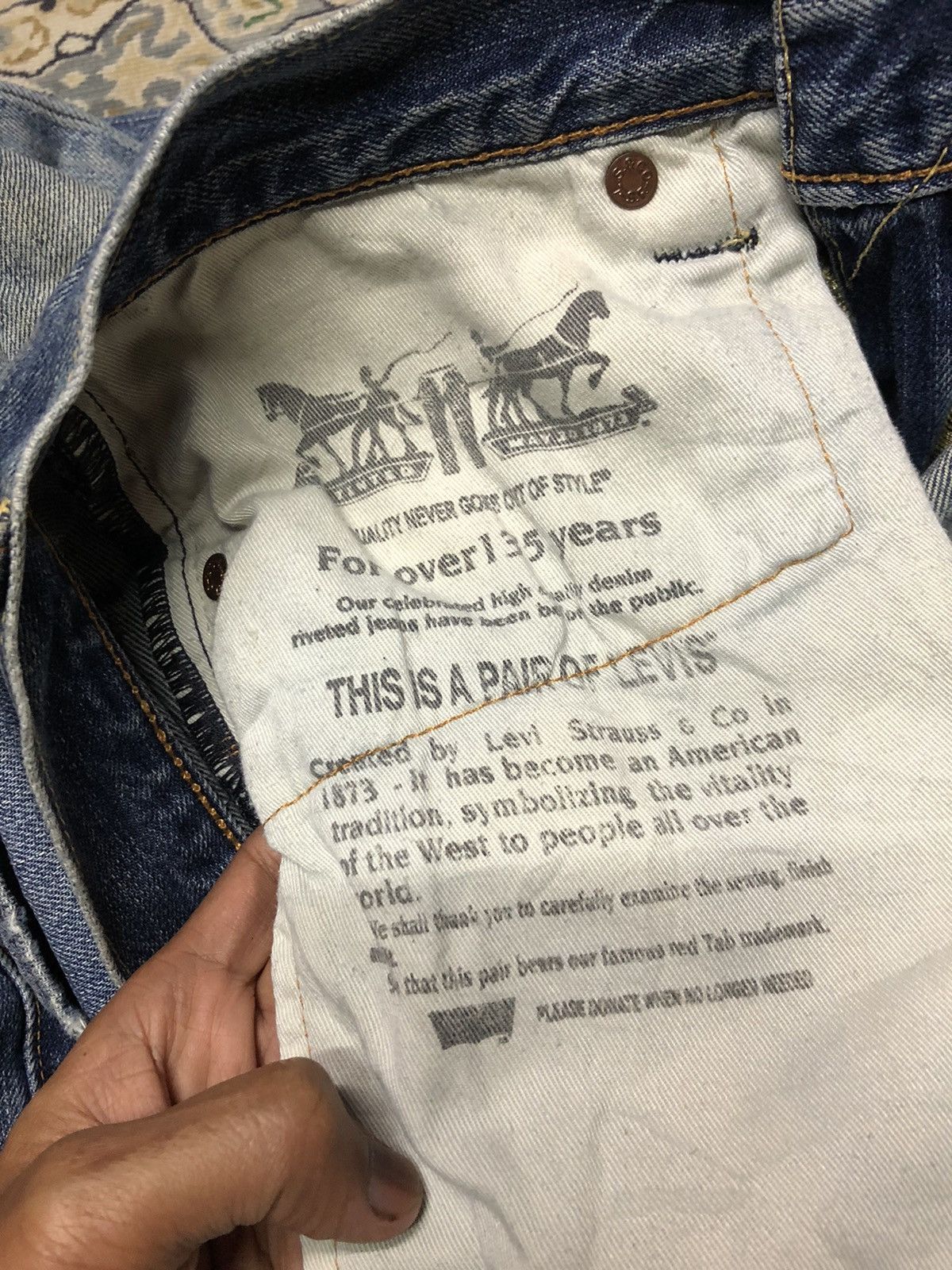 Levi's LEVIS 505 DISTRESSED DENIM Size US 30 / EU 46 - 5 Thumbnail