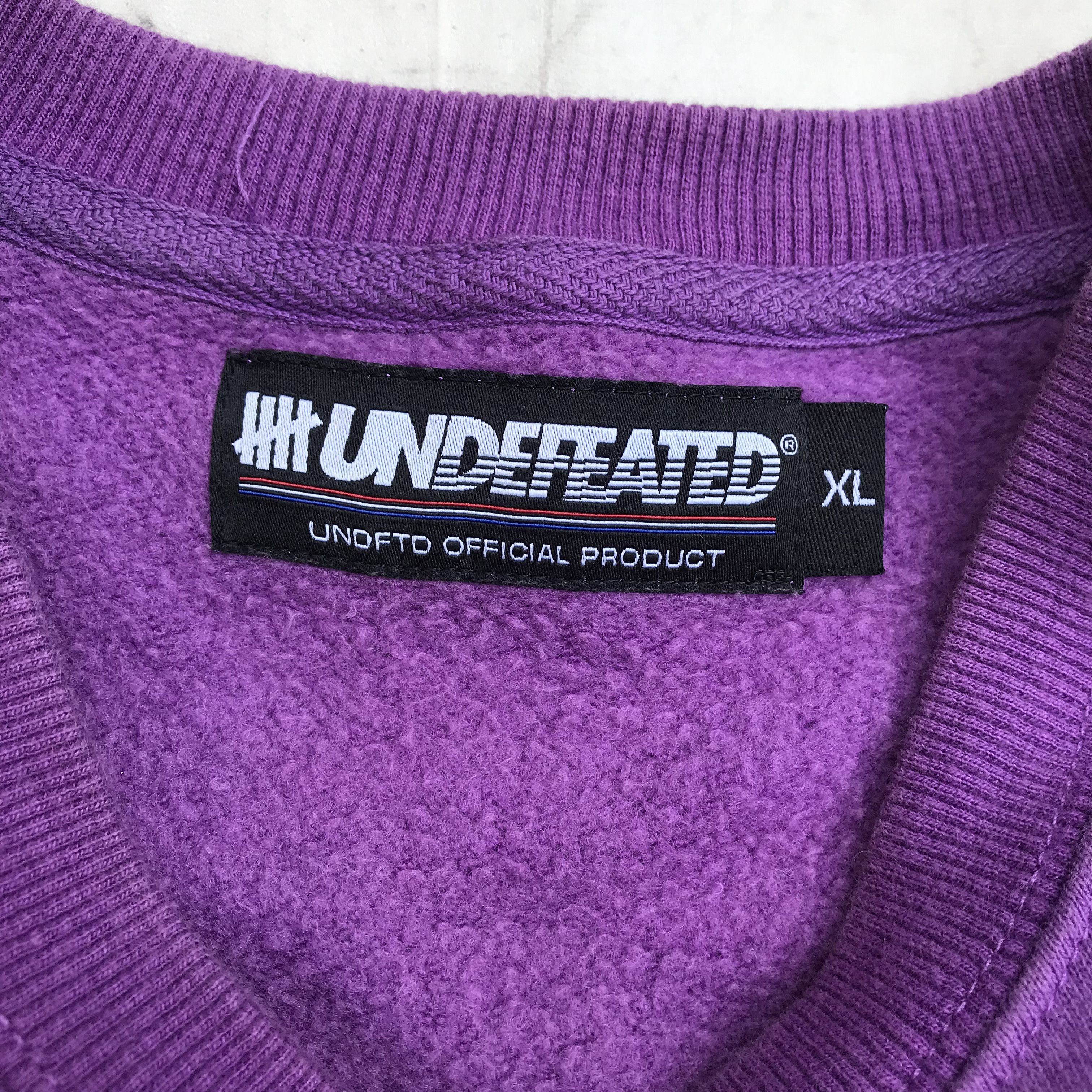 Japanese Brand × Undefeated Vintage Undefeated Jumper sweater Crewneck Mens X Large Size US XL / EU 56 / 4 - 4 Thumbnail