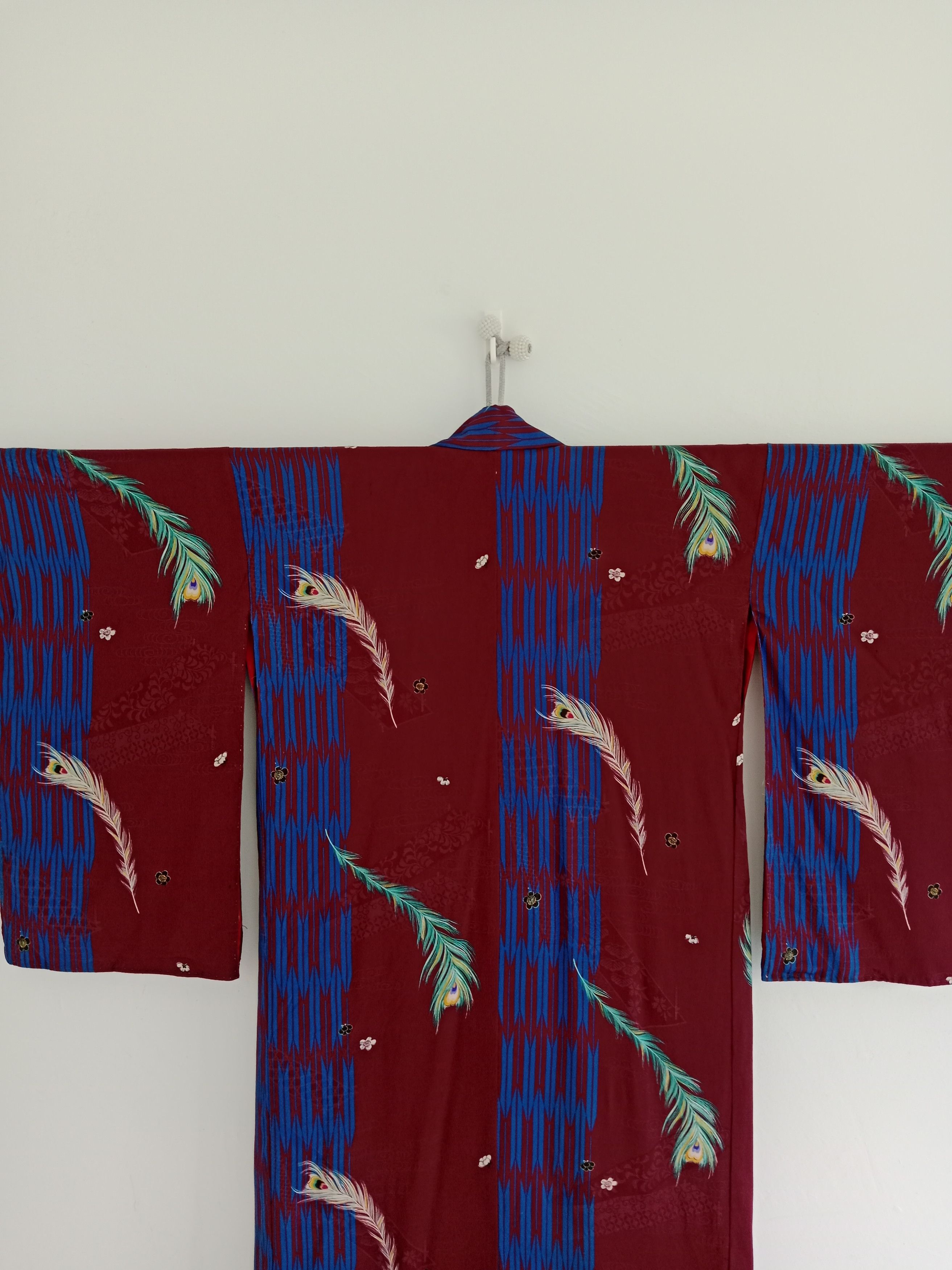 Japanese Brand × Vintage Vintage Yukata Silk Kimono Nice Motif Japanese Brand Size ONE SIZE - 7 Thumbnail