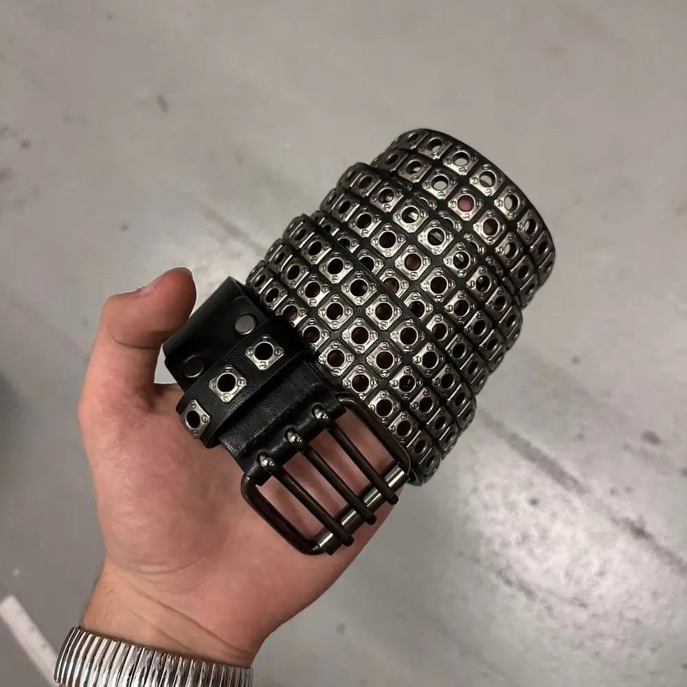Other Vintage studded metal belt WMNS Size ONE SIZE - 2 Thumbnail