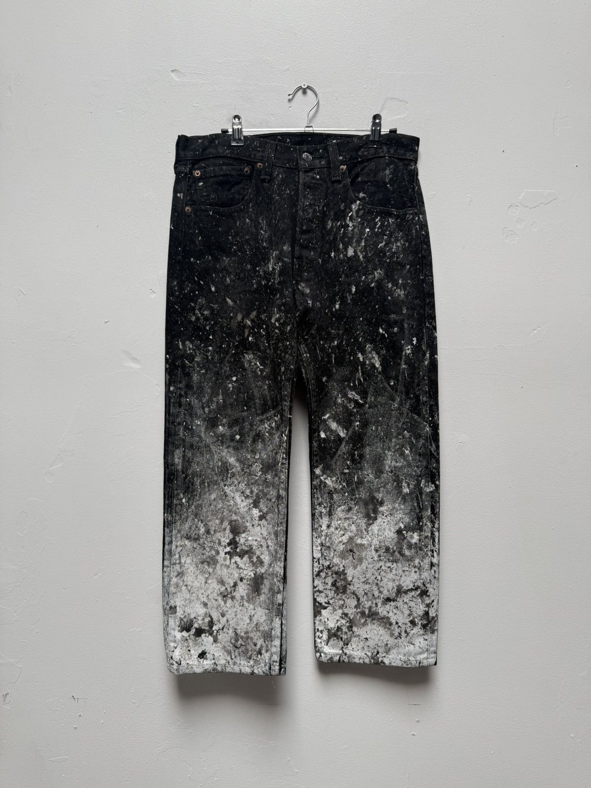 Other Painted Black 501s Size US 30 / EU 46 - 1 Thumbnail