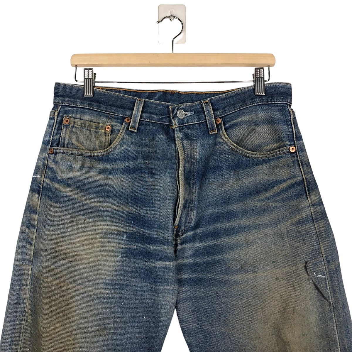 Levi's 🔥VINTAGE LEVI’S 501 DENIM JEANS MADE IN USA RUSTY DESIGN Size US 32 / EU 48 - 3 Thumbnail