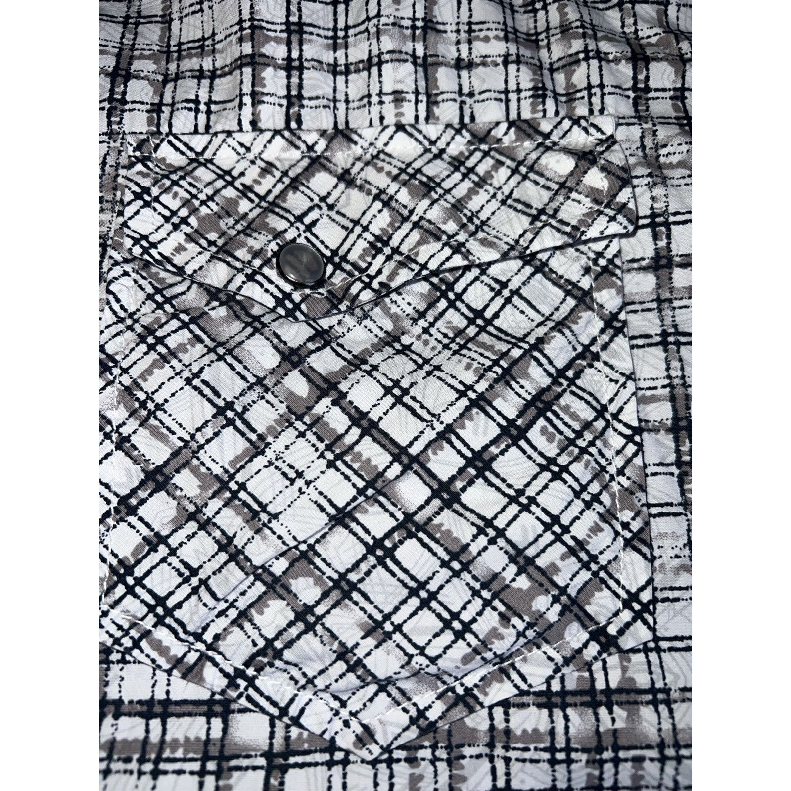 GCDS GC BLACK GRAY Shirt Mens MED Pearl Snap Vintage Collection Size US M / EU 48-50 / 2 - 4 Thumbnail