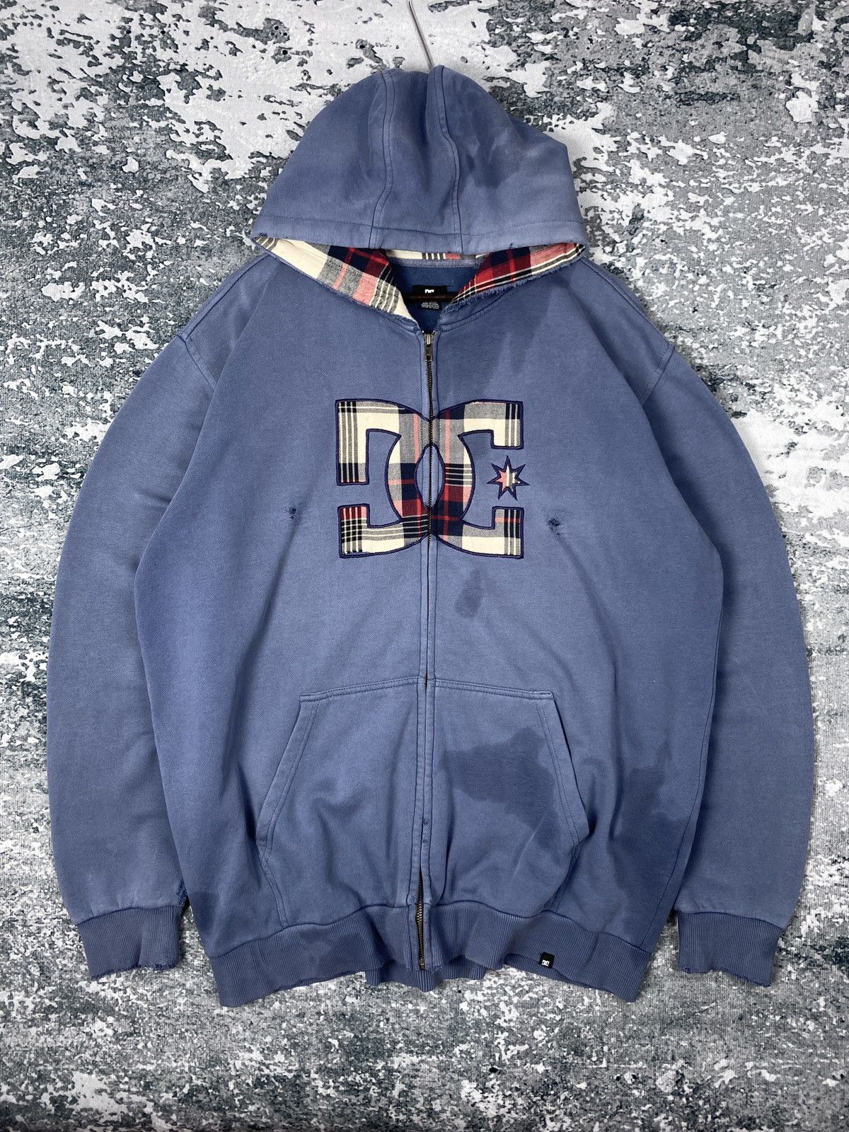 DC Vintage DC Faded Zip Up Hoodies Size US XL / EU 56 / 4 - 1 Thumbnail