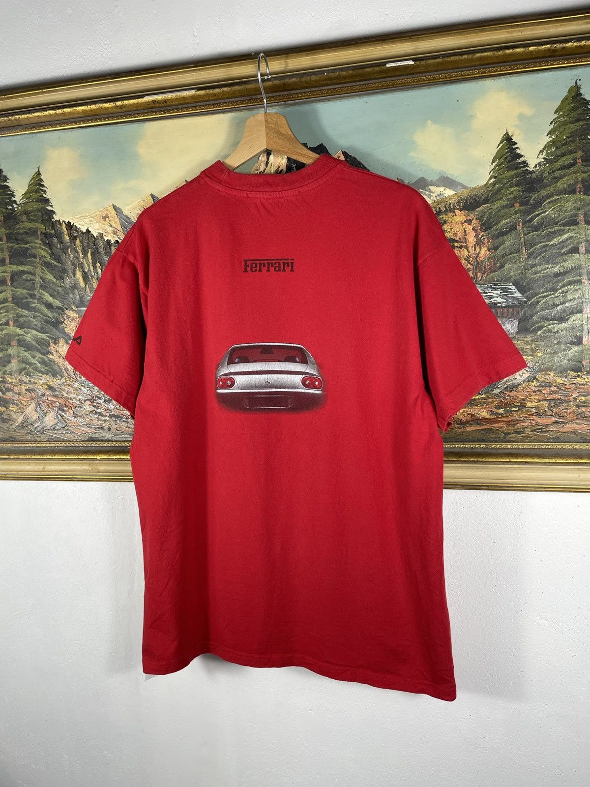 Ferrari × Fila × Vintage Red Vintage Retro Y2k 00s Ferrari T shirt Tee Size US M / EU 48-50 / 2 - 7 Thumbnail