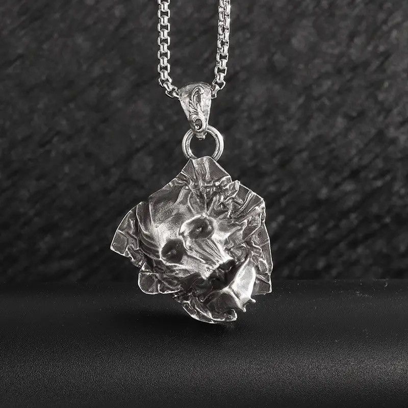 Jewelry Gothic Skull Mummy Pendant Necklace Size ONE SIZE - 1 Thumbnail