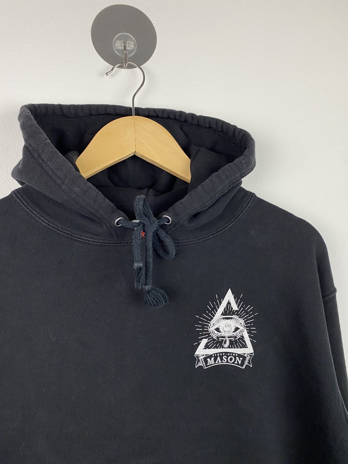 Japanese Brand Vintage Mason Sixty-Nine Pullover Hoodie Size US XL / EU 56 / 4 - 4 Thumbnail
