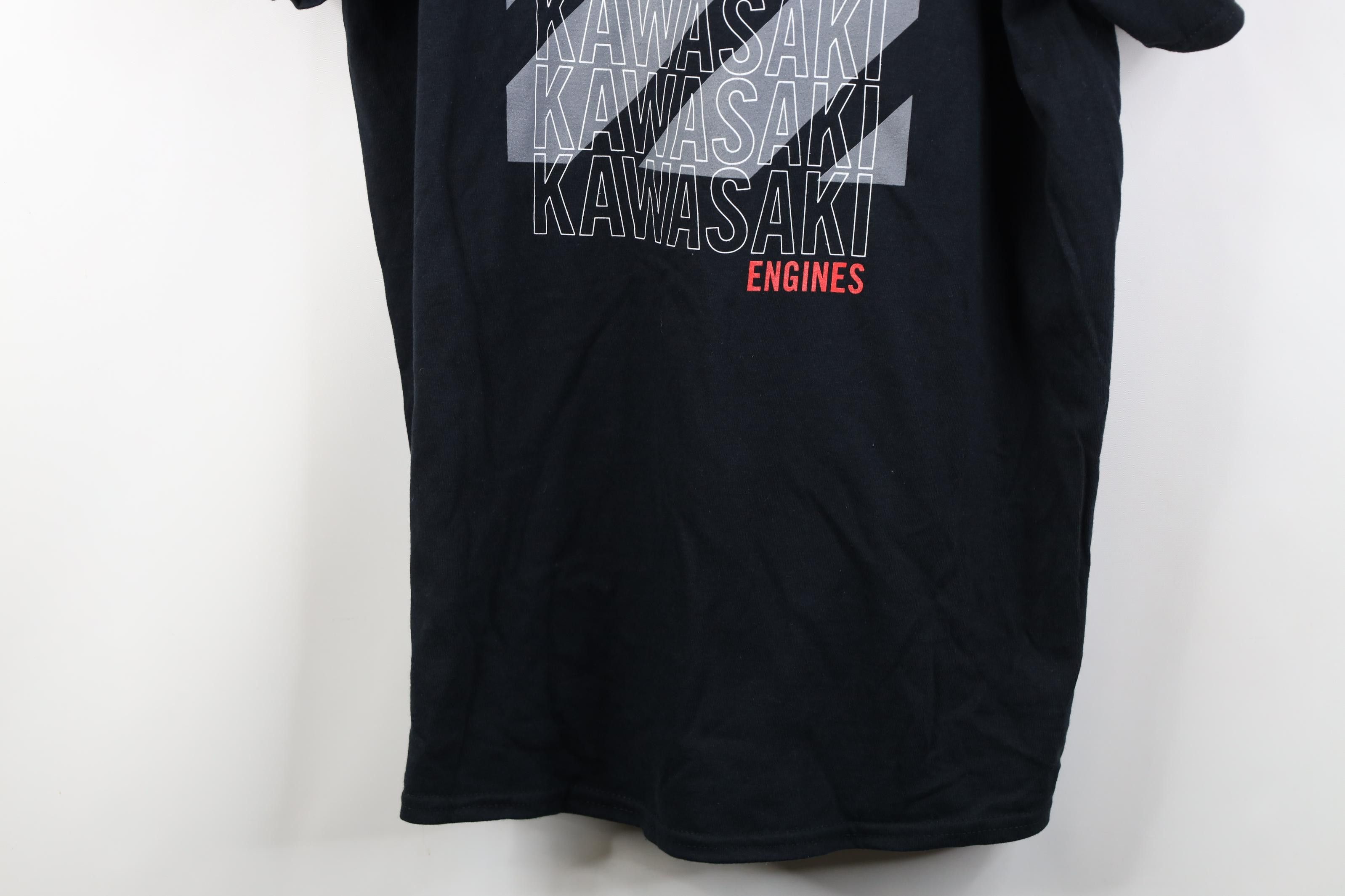 Vintage Y2K Kawasaki Engines Racing Short Sleeve T-Shirt Cotton Size US XL / EU 56 / 4 - 3 Thumbnail