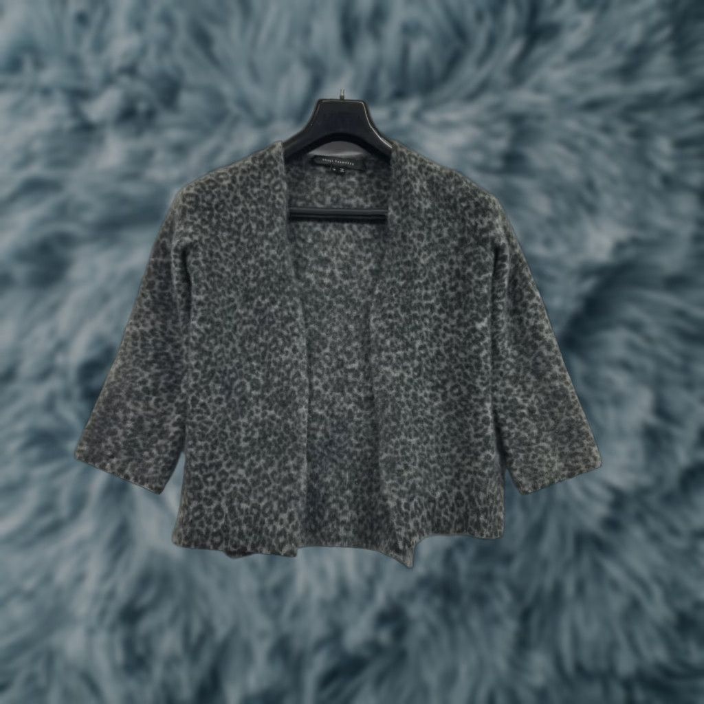 Vintage SKULL CASHMERE Cardigan Women S-M Open Distressed Knit Sweater Gray Size S / US 4 / IT 40 - 1 Thumbnail