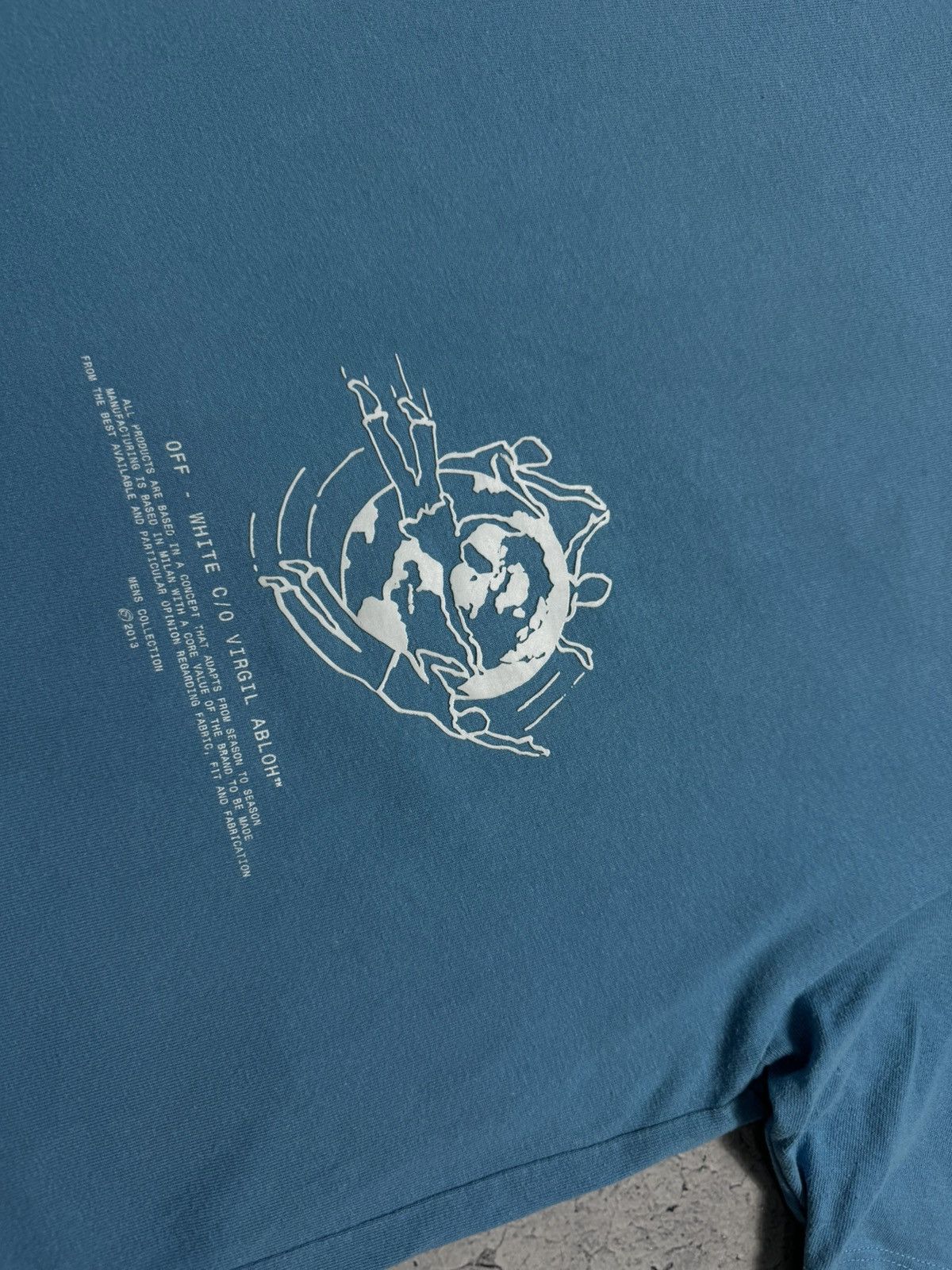 Off-White Off-White Luxury Blue T-Shirt Size M Big Logo Size US M / EU 48-50 / 2 - 3 Thumbnail