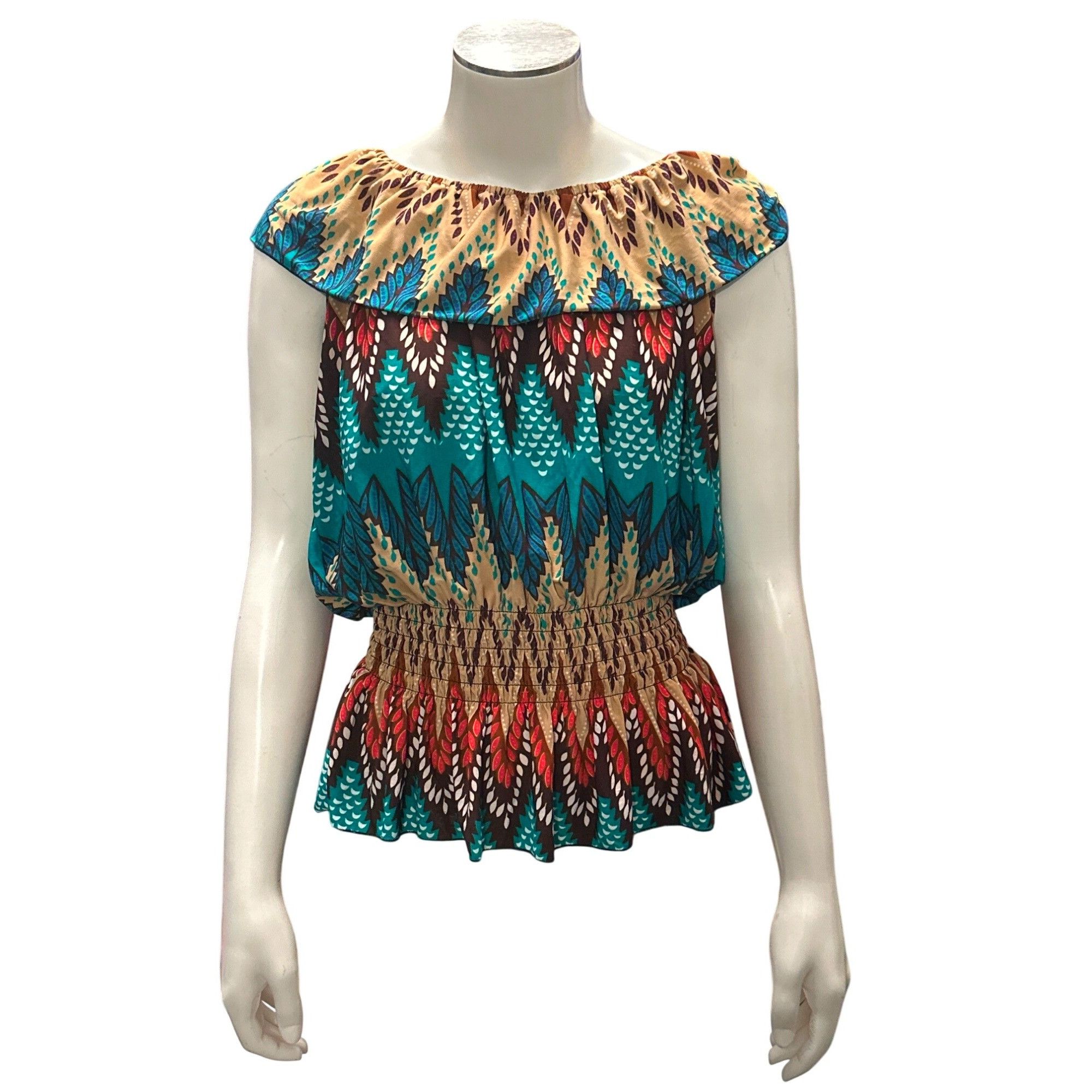Other ACE Fashion Boho Peasant Blouse Festival Top Colorful Smocke Size XXL / US 16-18 / IT 52-54 - 11 Thumbnail