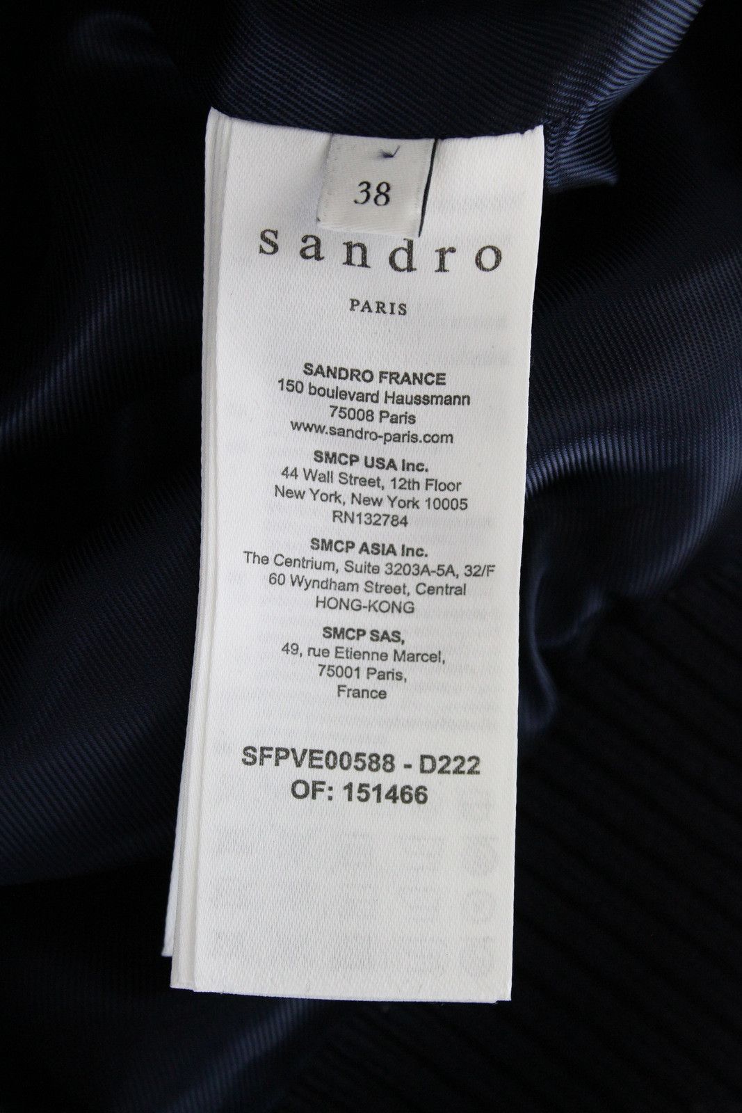 Sandro SANDRO Jacket Womens (EU) 38 Short Double Breasted Lined Size M / US 6-8 / IT 42-44 - 9 Thumbnail