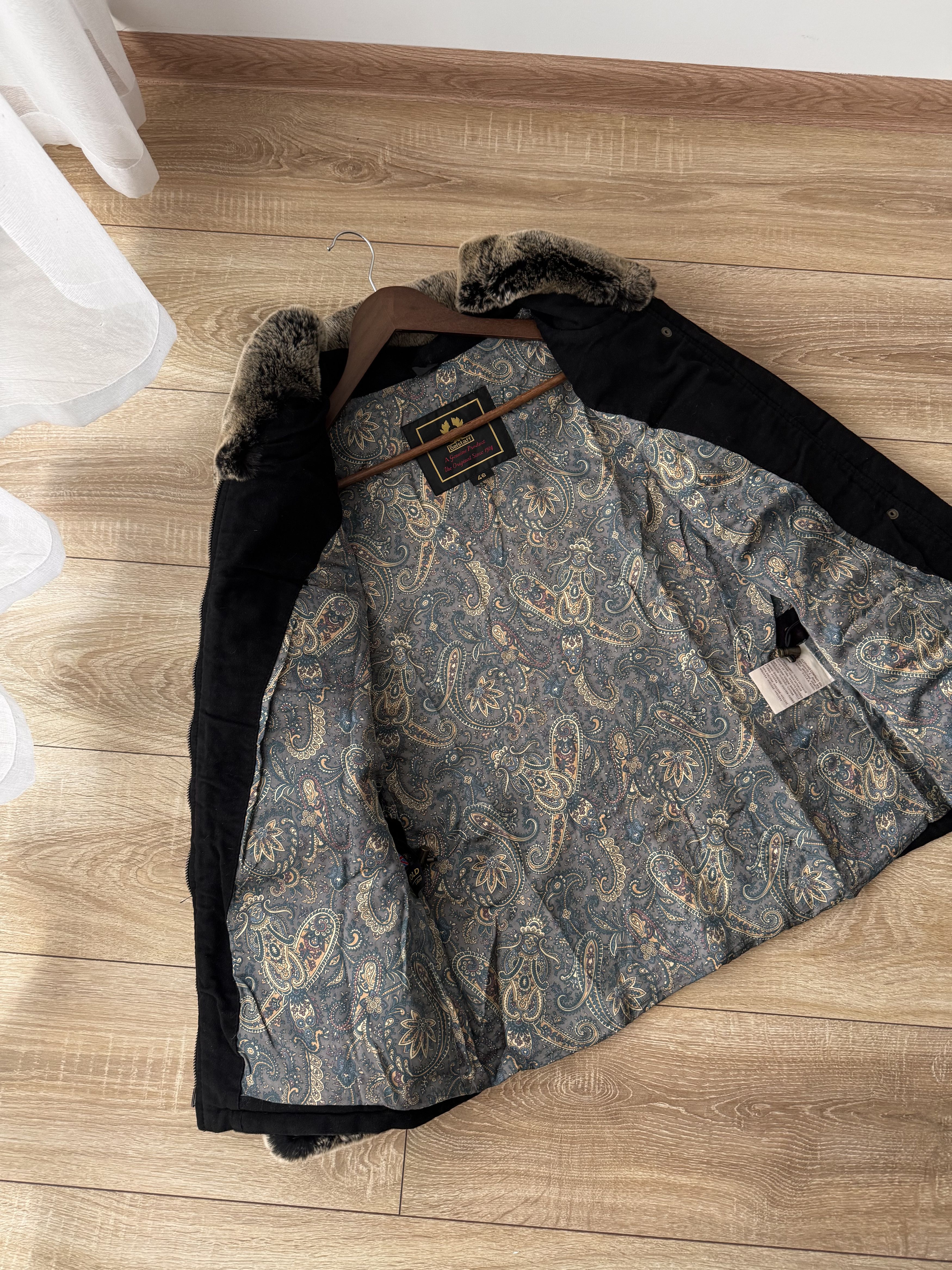 Belstaff Vintage Belstaff Luxury Wax Quilted Rabbit Fur W' Jacket Size L / US 10 / IT 46 - 10 Thumbnail