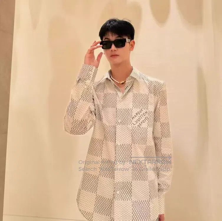 Louis Vuitton Louis Vuitton 24 Colorblock Checkerboard Cotton Lapel Sing Size US XS / EU 42 / 0 - 9 Thumbnail