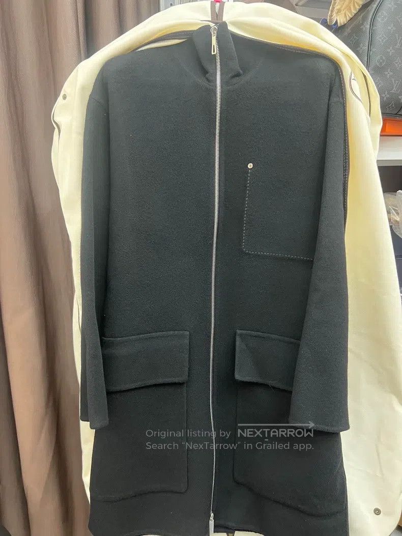 Hermes Hermes Black Cashmere Coat Size XXS / US 00 / IT 34 - 1 Thumbnail