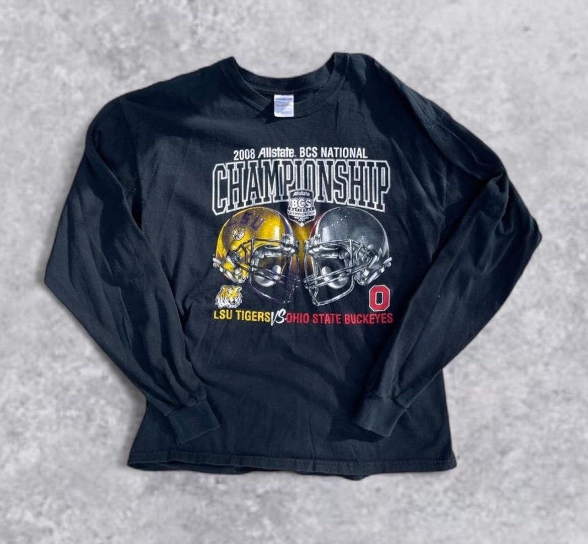Gildan 2008 Allstate BCS National Championship LSU Tigers vs Ohio Size US XL / EU 56 / 4 - 1 Thumbnail