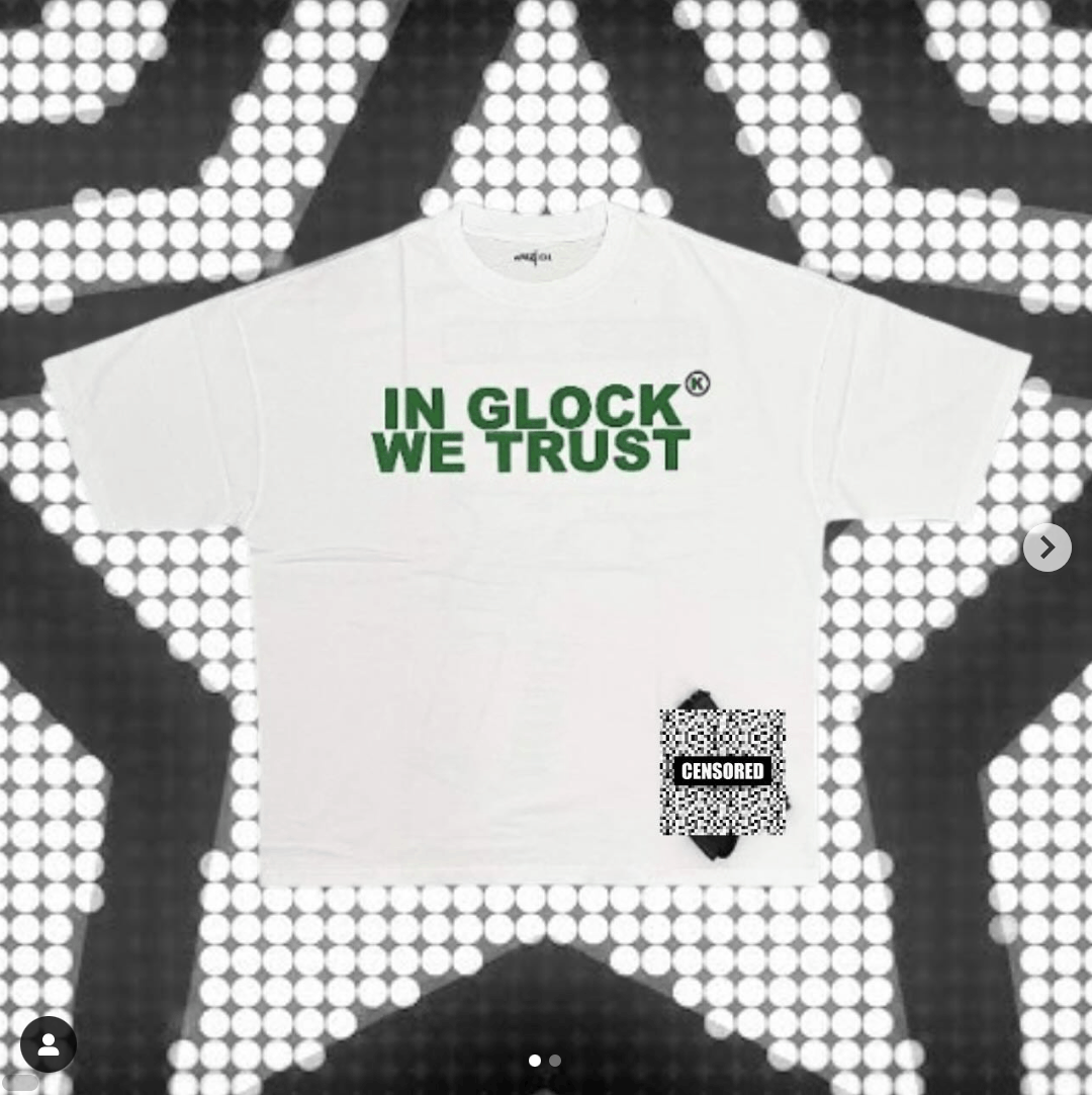 Japanese Brand "In Glock We Trust" T-Shirt Size US XXS / EU 40 - 1 Thumbnail