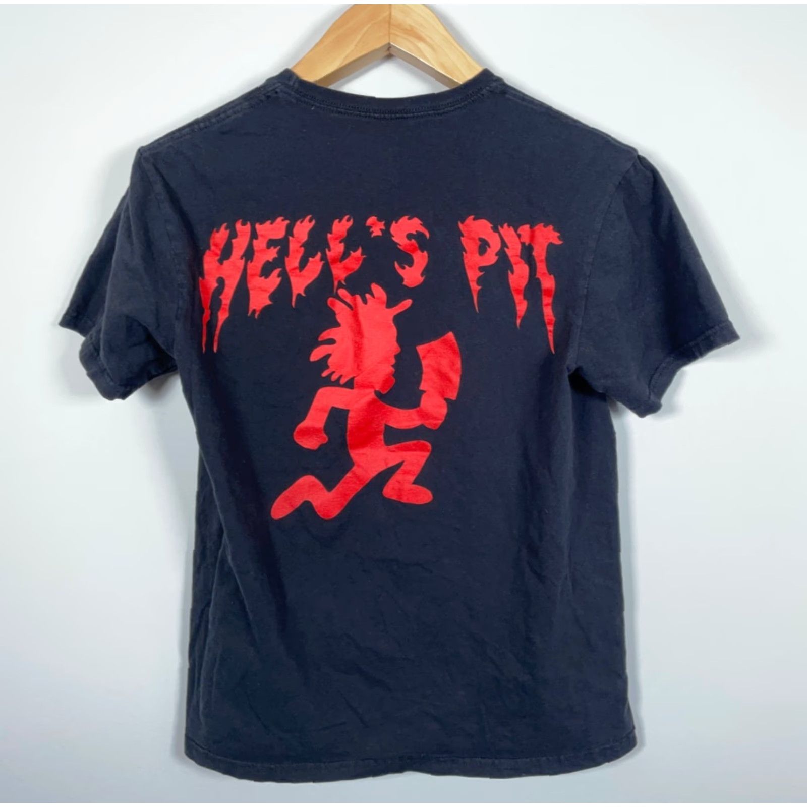 Vintage ICP Wraith Hell's Pit T-Shirt Adult Small Black Double Sided Insane Clown Posse Size US S / EU 44-46 / 1 - 2 Thumbnail