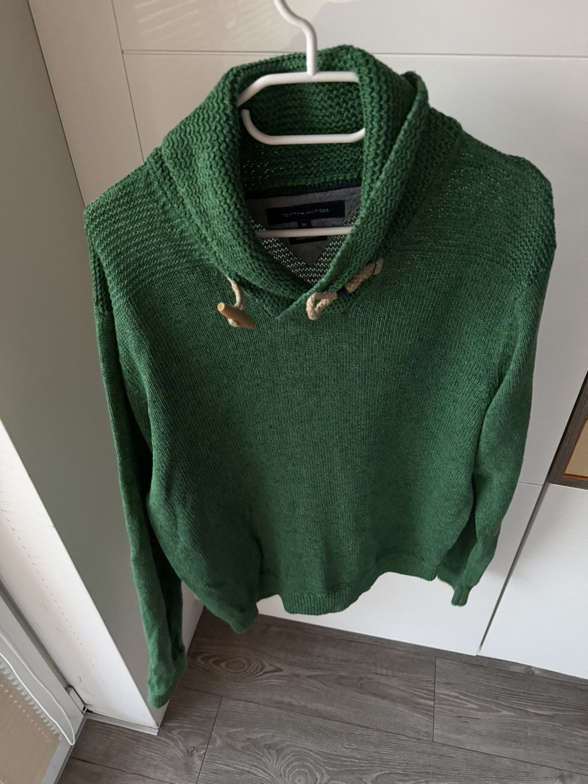 Tommy Hilfiger Tommy Hilfiger Linen Cotton Green Mens Sweater Size US M / EU 48-50 / 2 - 5 Thumbnail