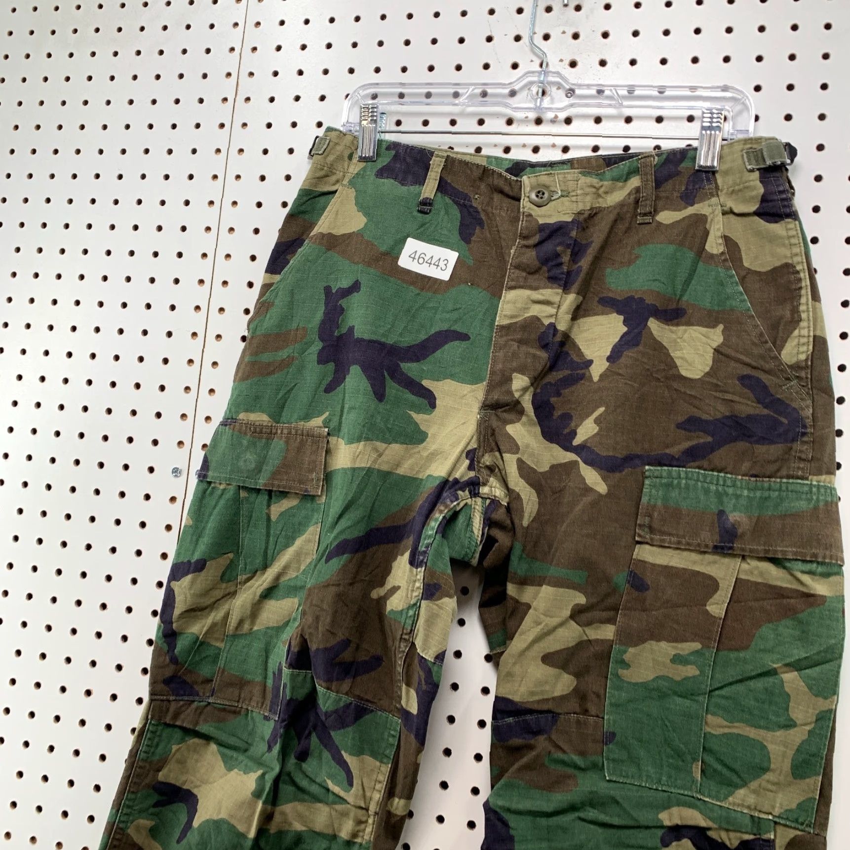 Vintage VINTAGE US Army Camo Cargo Pants Mens Small Green Camouflage Military 31x29 Size US 29 - 4 Thumbnail