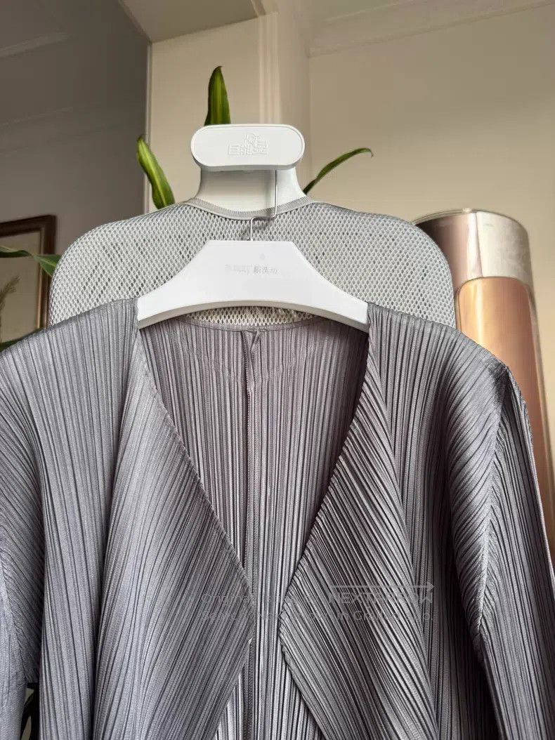 Issey Miyake Issey Miyake Basic Dark Gray Long Cardigan Size XL / US 12-14 / IT 48-50 - 4 Thumbnail