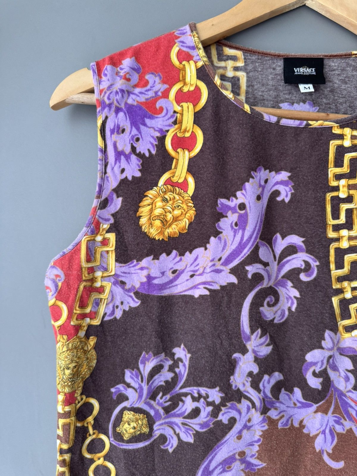 Versace Vintage ss 1996 Runway Gianni Versace Wоmеns Top Size M / US 6-8 / IT 42-44 - 2 Thumbnail