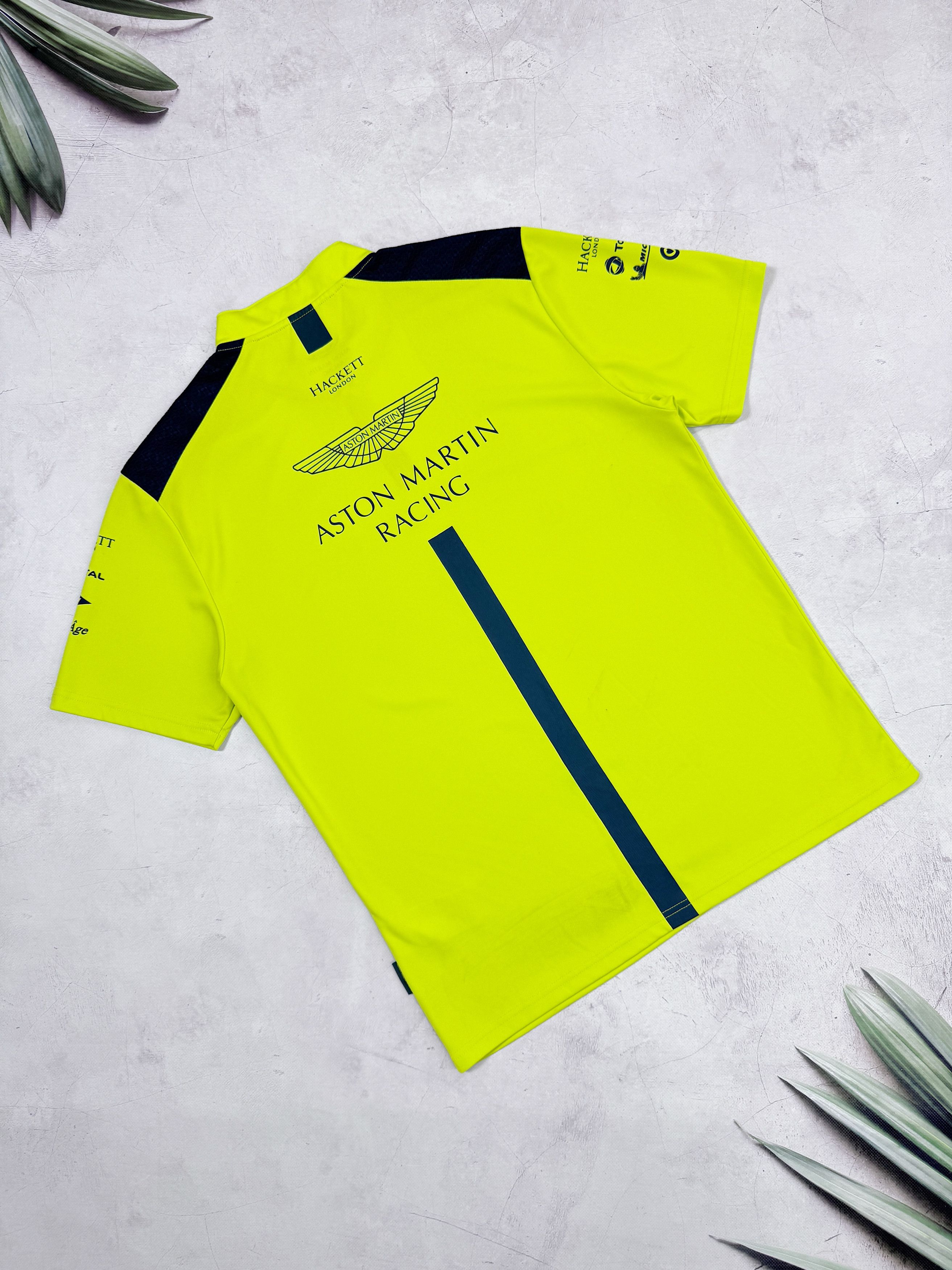 Hackett Aston Martin Racing F1 Team Polo T-Shirt by Hacket London Size US L / EU 52-54 / 3 - 13 Thumbnail