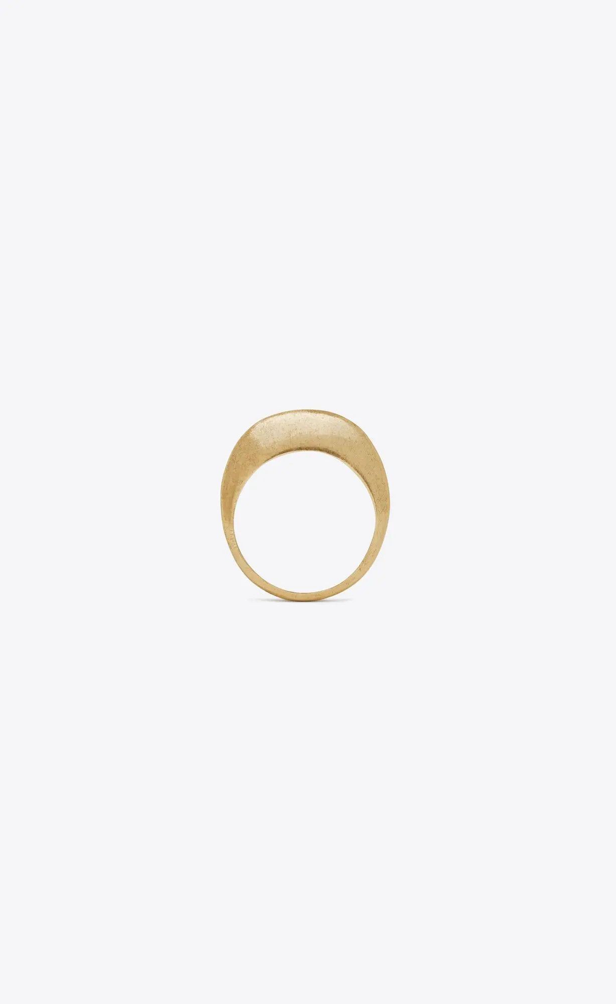 Saint Laurent Paris o1s1wg110325 Size: 06 / 715954 Medium Bumpy Ring in Metal Size ONE SIZE - 1 Thumbnail