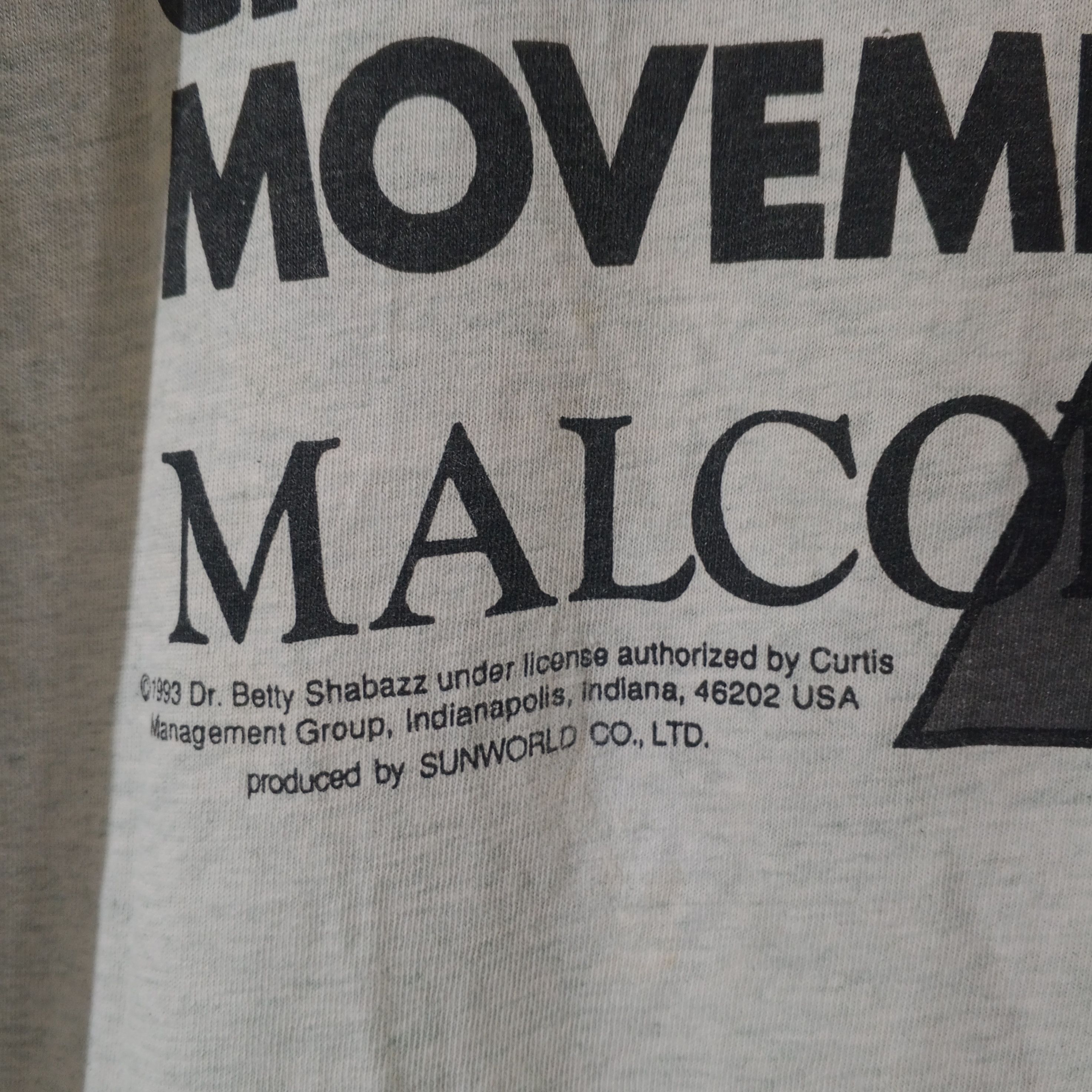 Vintage Vintage Malcolm X Rap Hip Hop T-Shirt Size US M / EU 48-50 / 2 - 3 Thumbnail