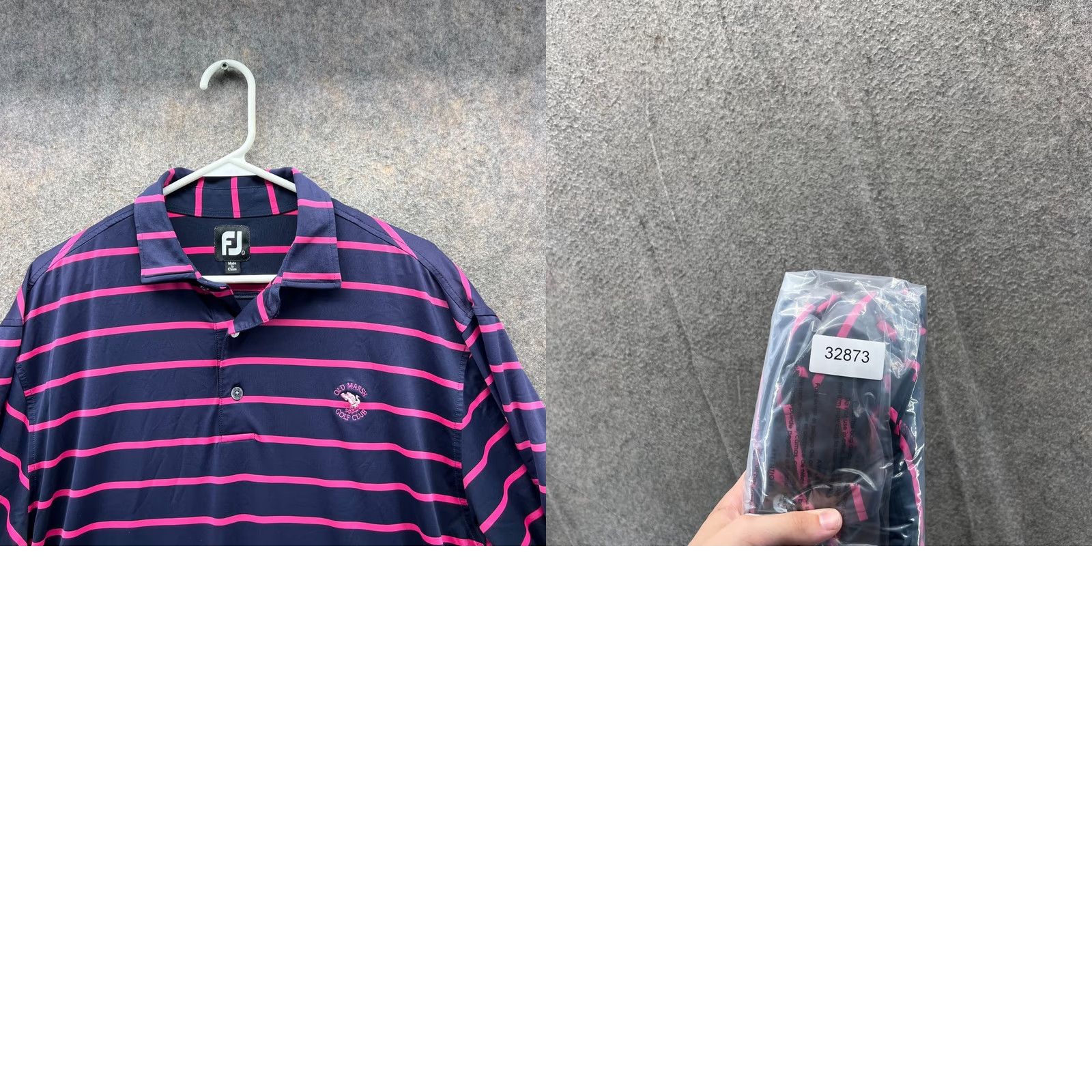 Footjoy FootJoy Polo Shirt Mens Large Purple Stripes Golf Preppy Vintage No Size US L / EU 52-54 / 3 - 9 Thumbnail