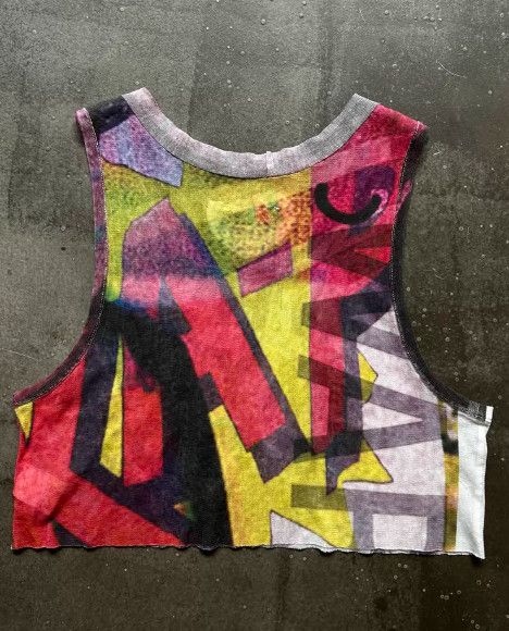 Nozomi Ishiguro Nozomi Ishiguro Manga Slogan Cropped Tank Top Size US S / EU 44-46 / 1 - 5 Thumbnail