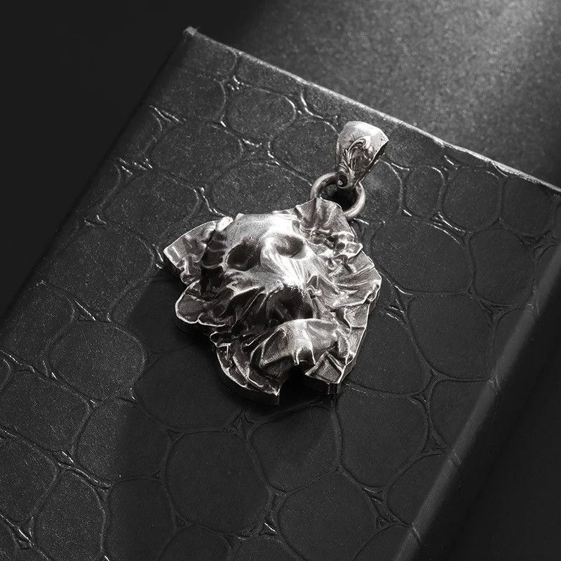 Jewelry Gothic Skull Mummy Pendant Necklace Size ONE SIZE - 3 Thumbnail