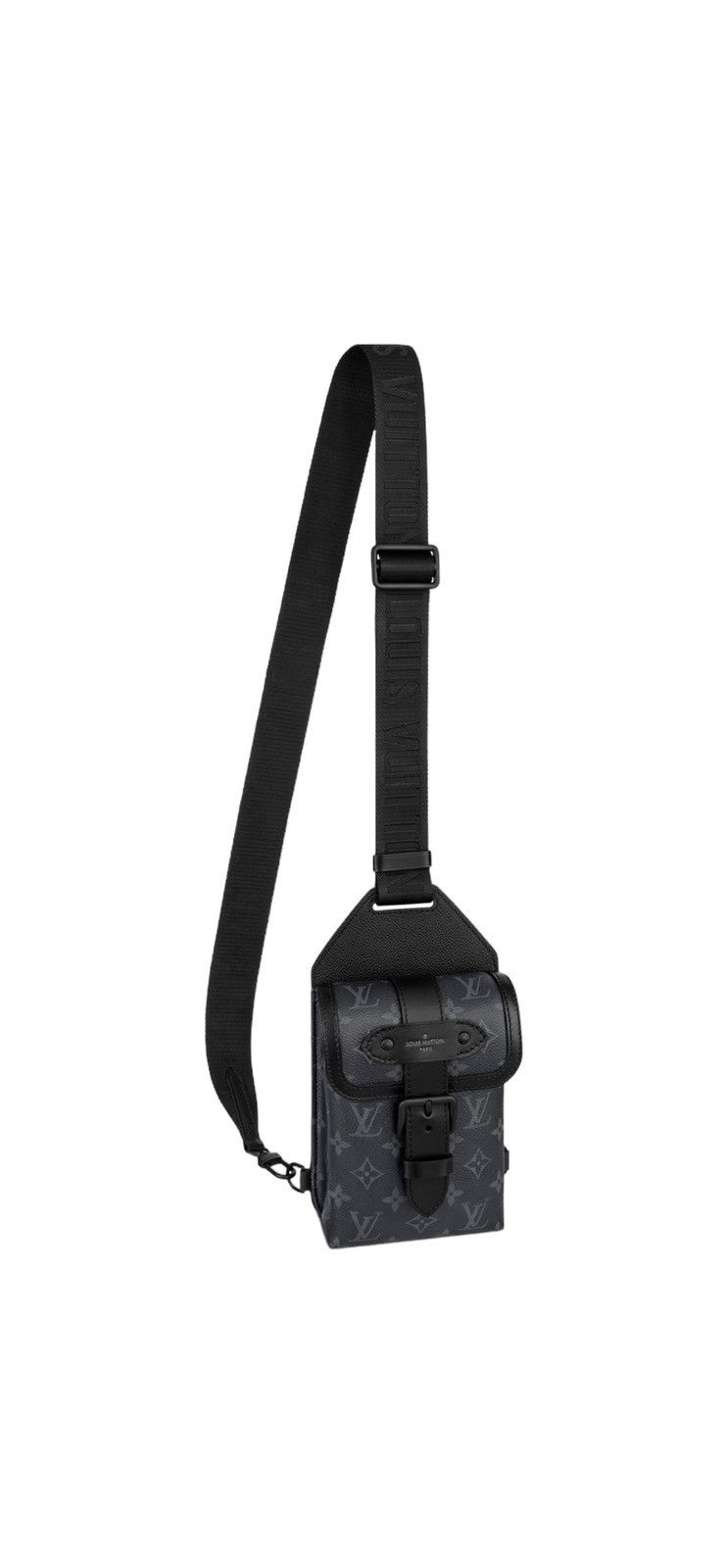 image of Louis Vuitton Saumur Slingbag in Black, Men's